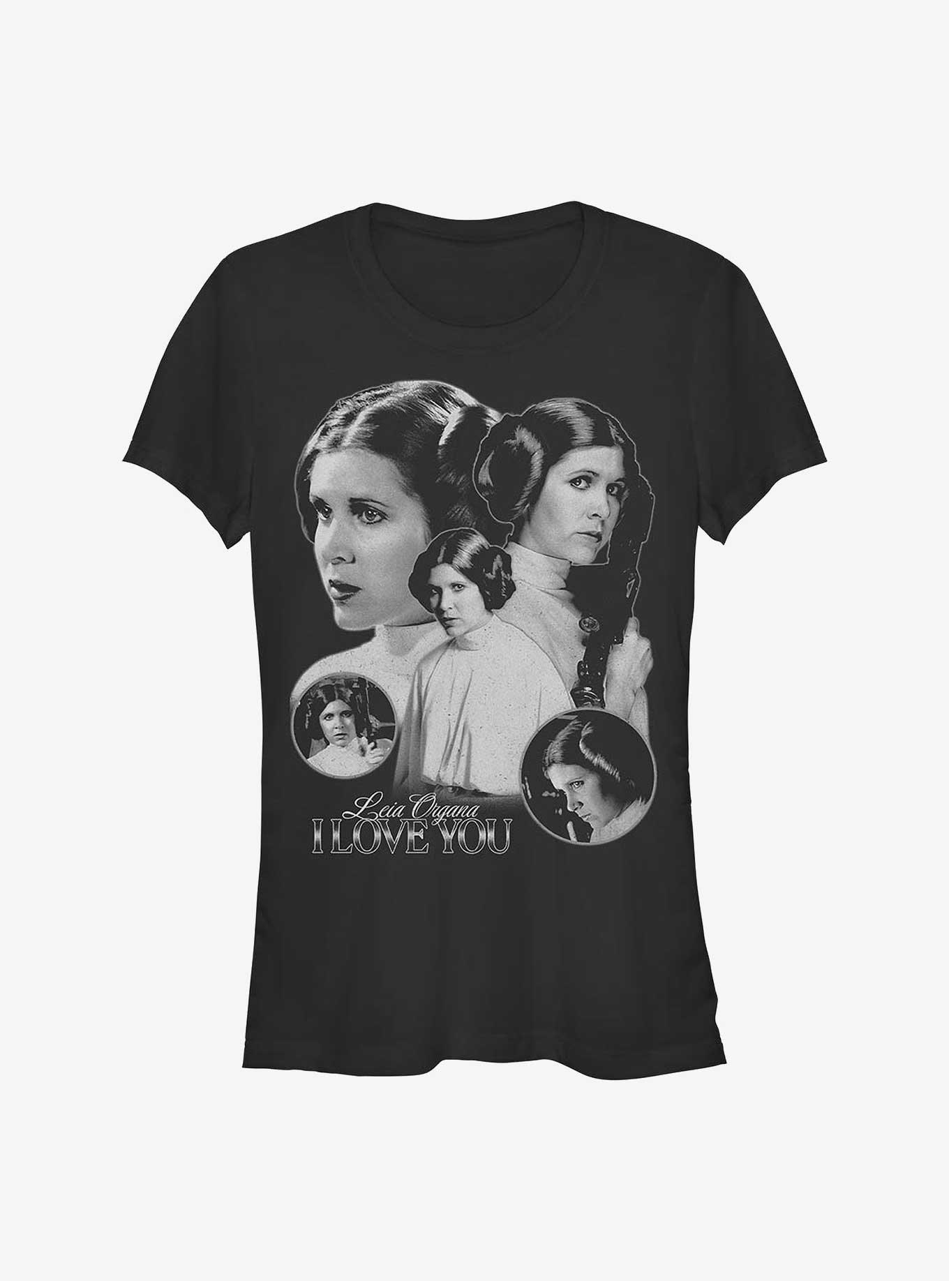 Star Wars Leia Organa I Love You Girls T-Shirt, , hi-res