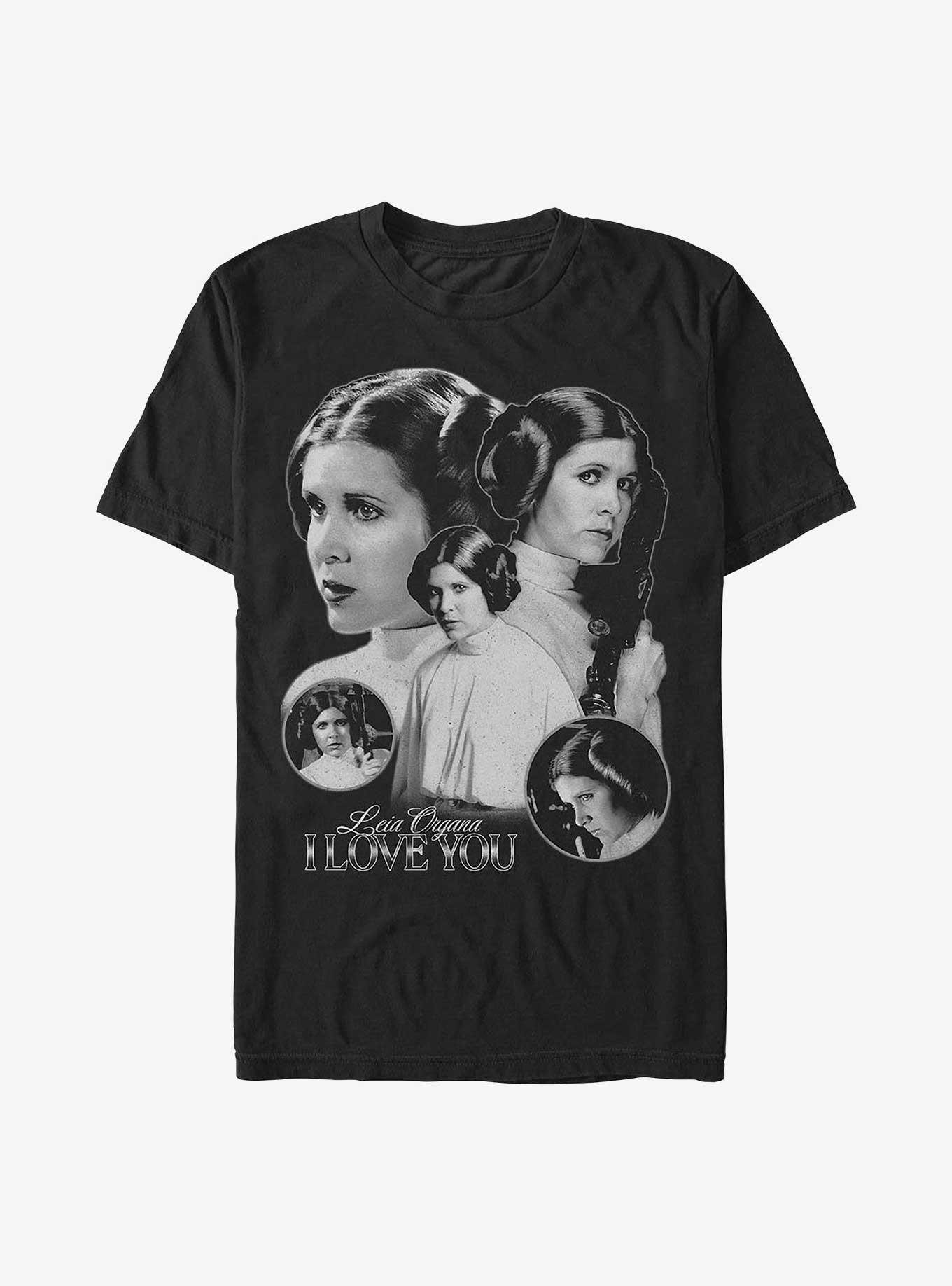 Star Wars Leia Organa I Love You T-Shirt