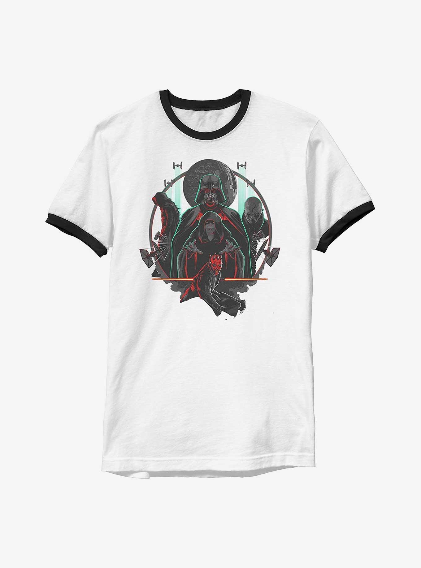 Star Wars Lords Of The Sith Ringer T-Shirt, WHTBLK, hi-res