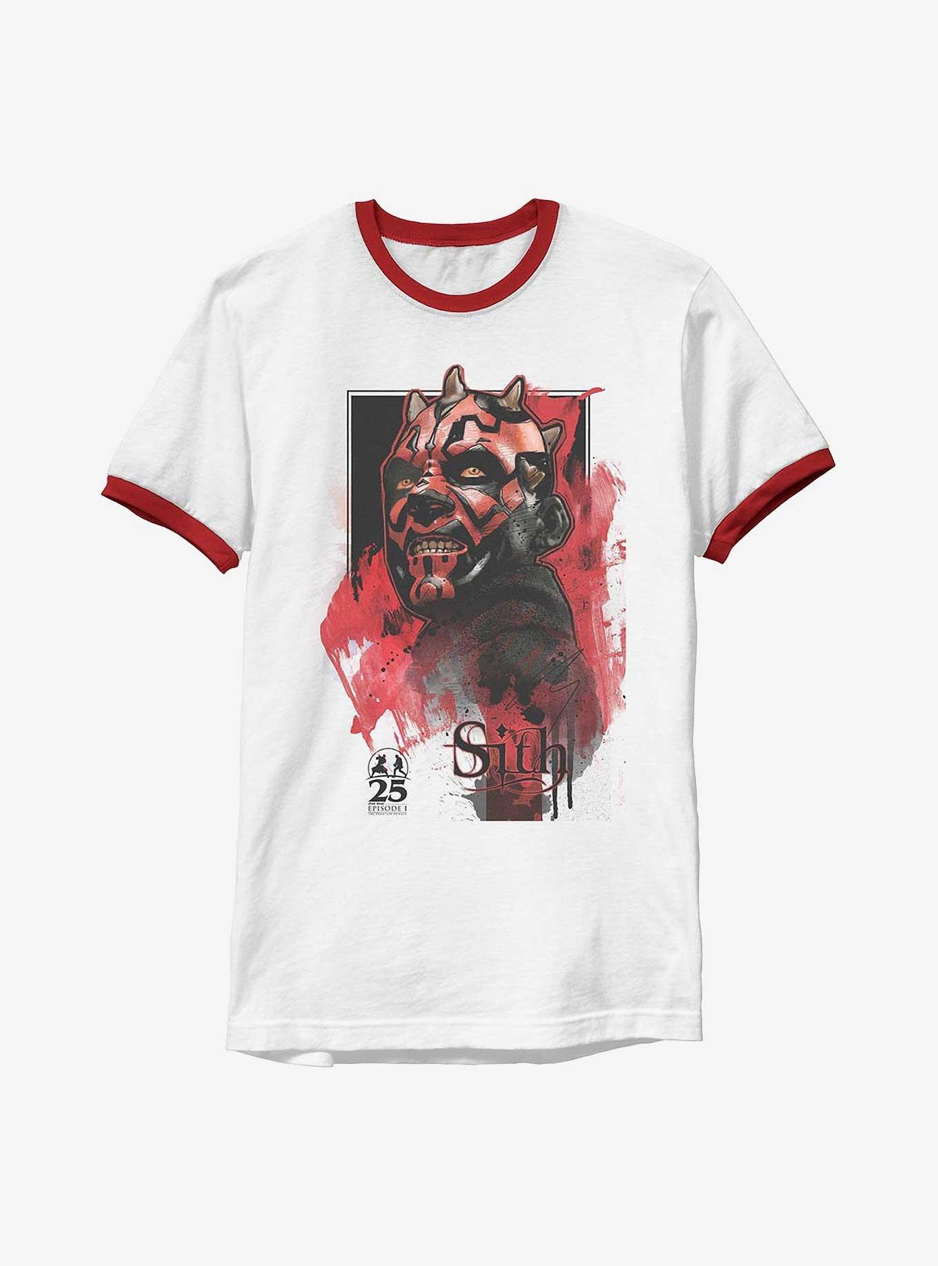 Star Wars Sith Maul Ringer T-Shirt