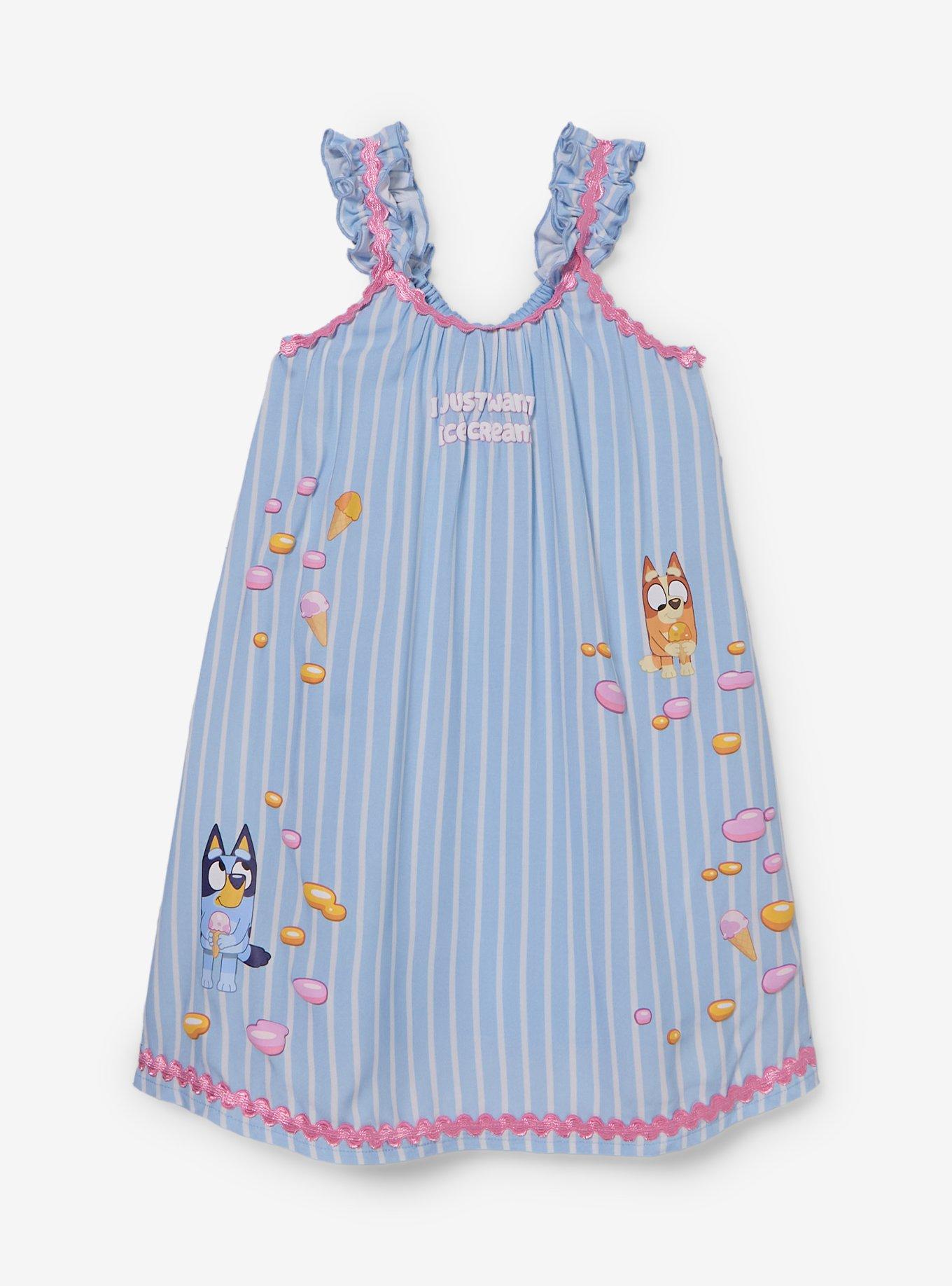 Bluey Ice Cream Toddler Ruffle Dress — BoxLunch Exclusive