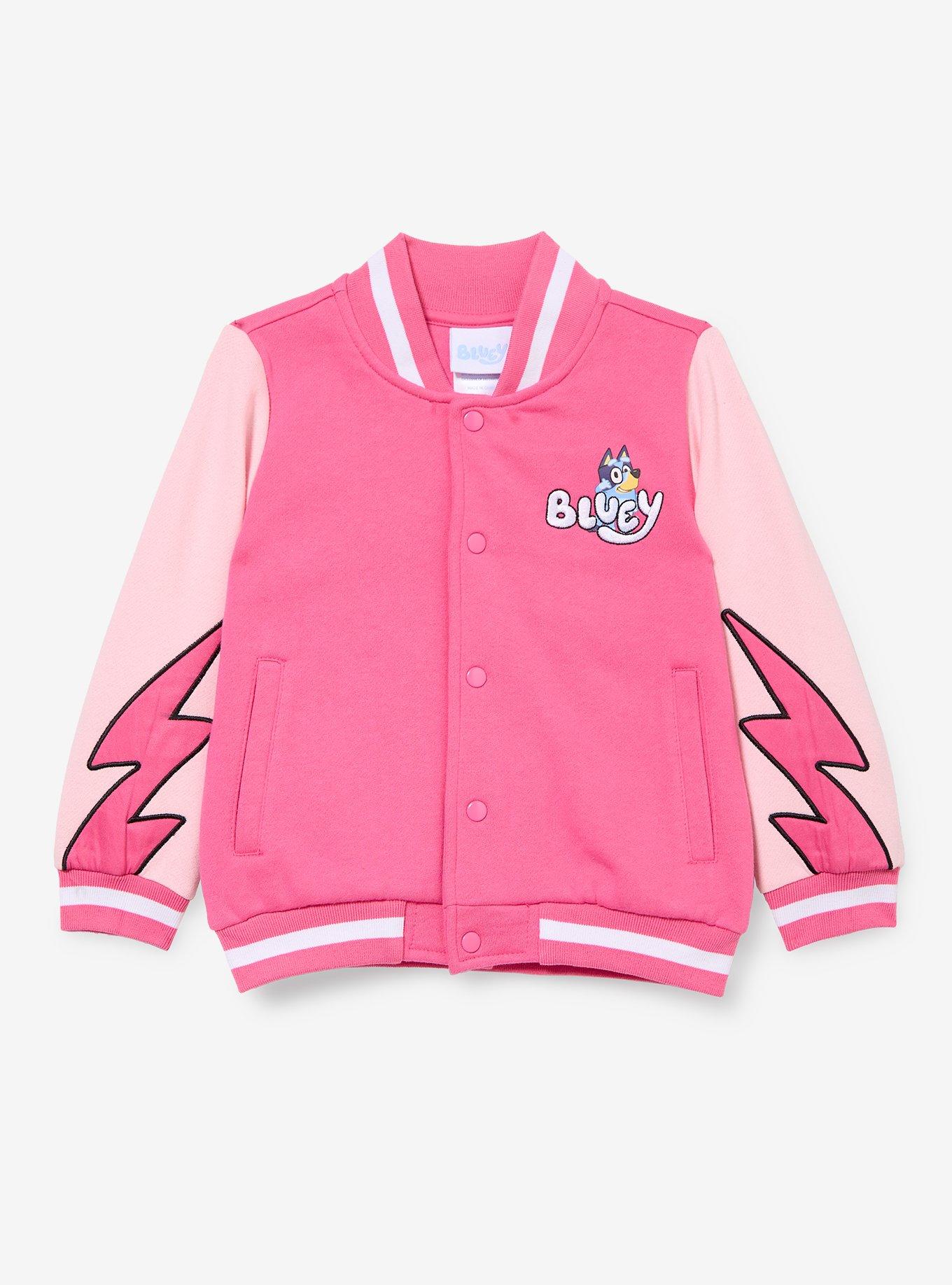Bluey Pizza Girls Toddler Varsity Jacket - BoxLunch Exclusive