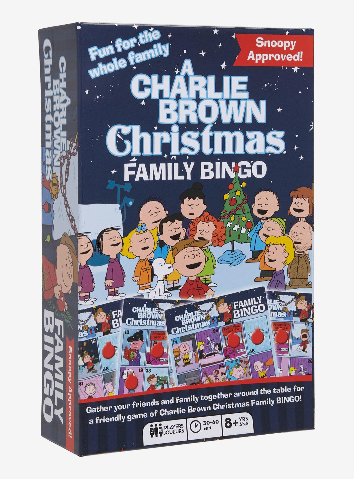 Peanuts A Charlie Brown Christmas Family Bingo Game, , hi-res