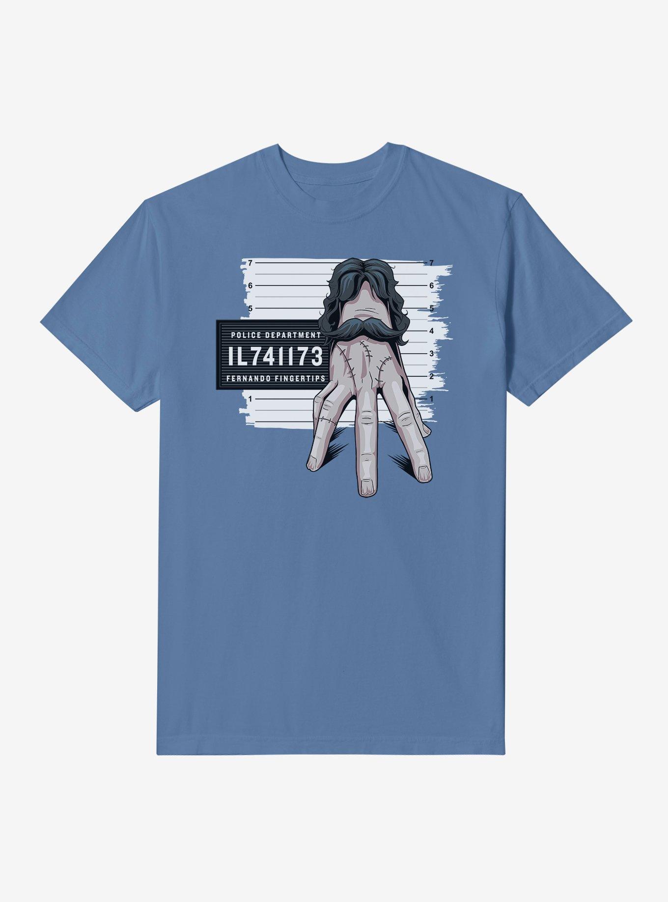 Wednesday Fernando Fingertips Mug Shot Garment T-Shirt, , hi-res