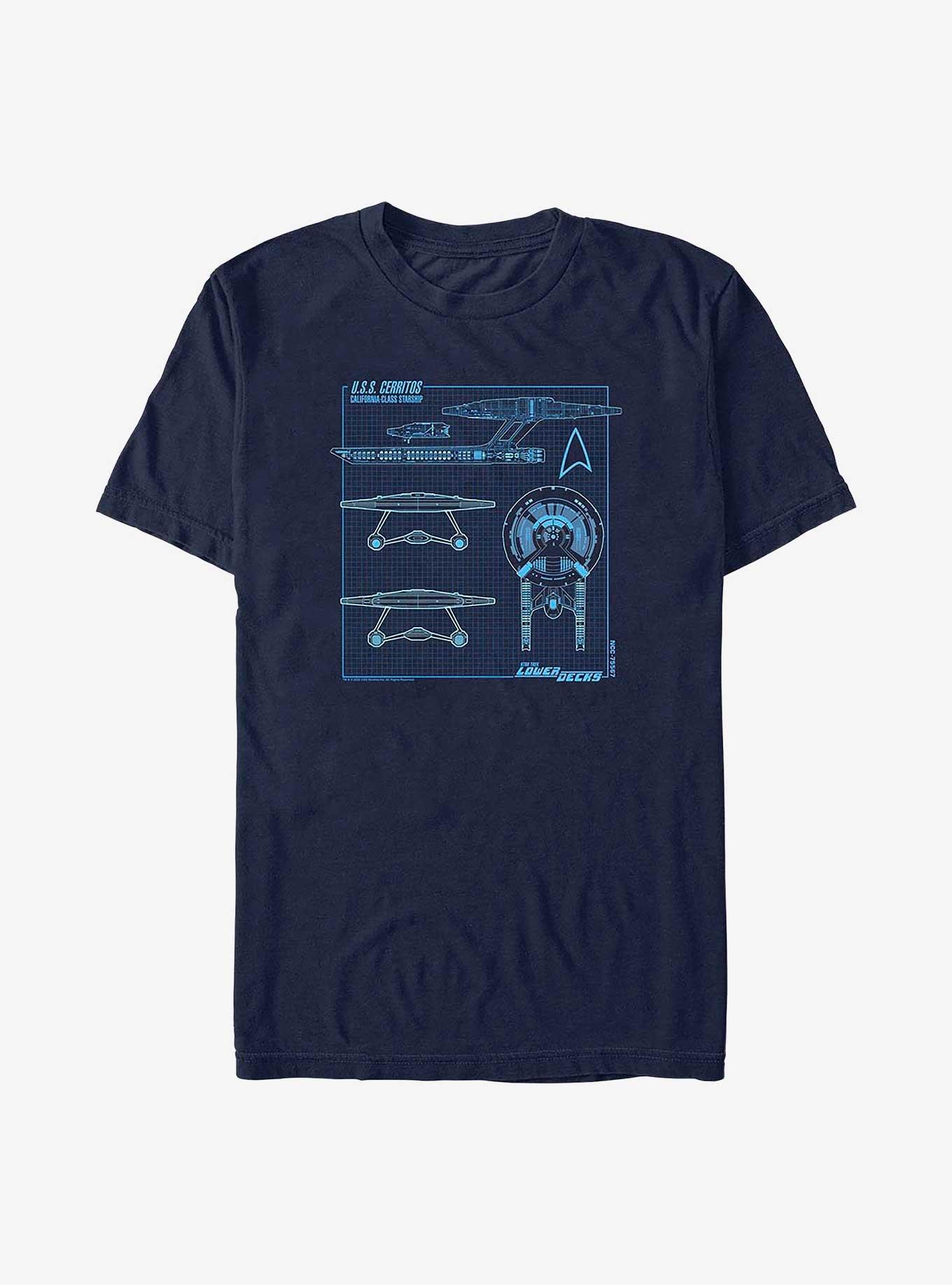 Star Trek: Lower Decks Cerritos Schematic T-Shirt, , hi-res