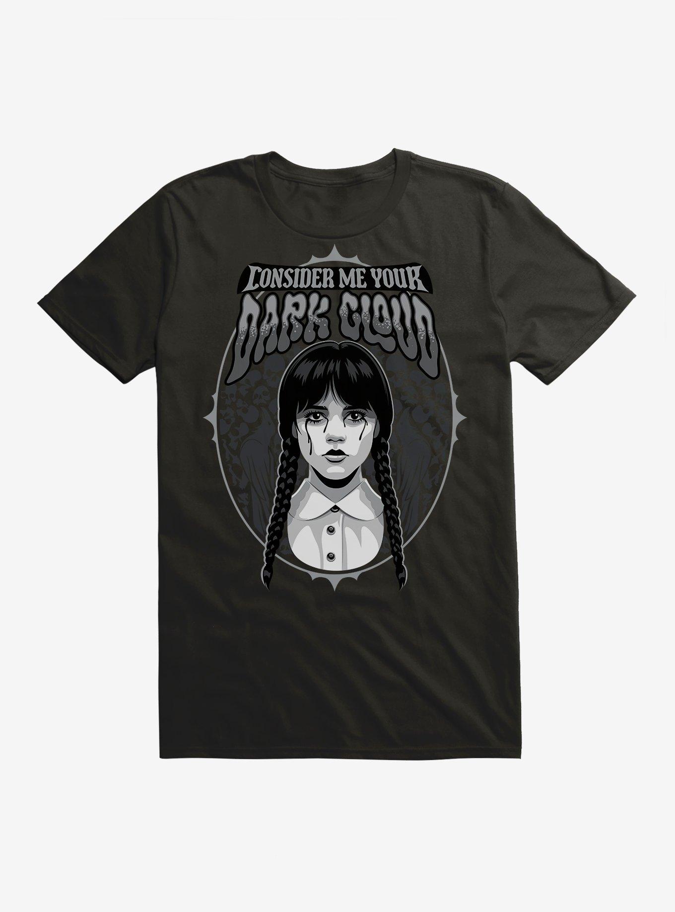 Wednesday Your Dark Cloud T-Shirt, BLACK, hi-res