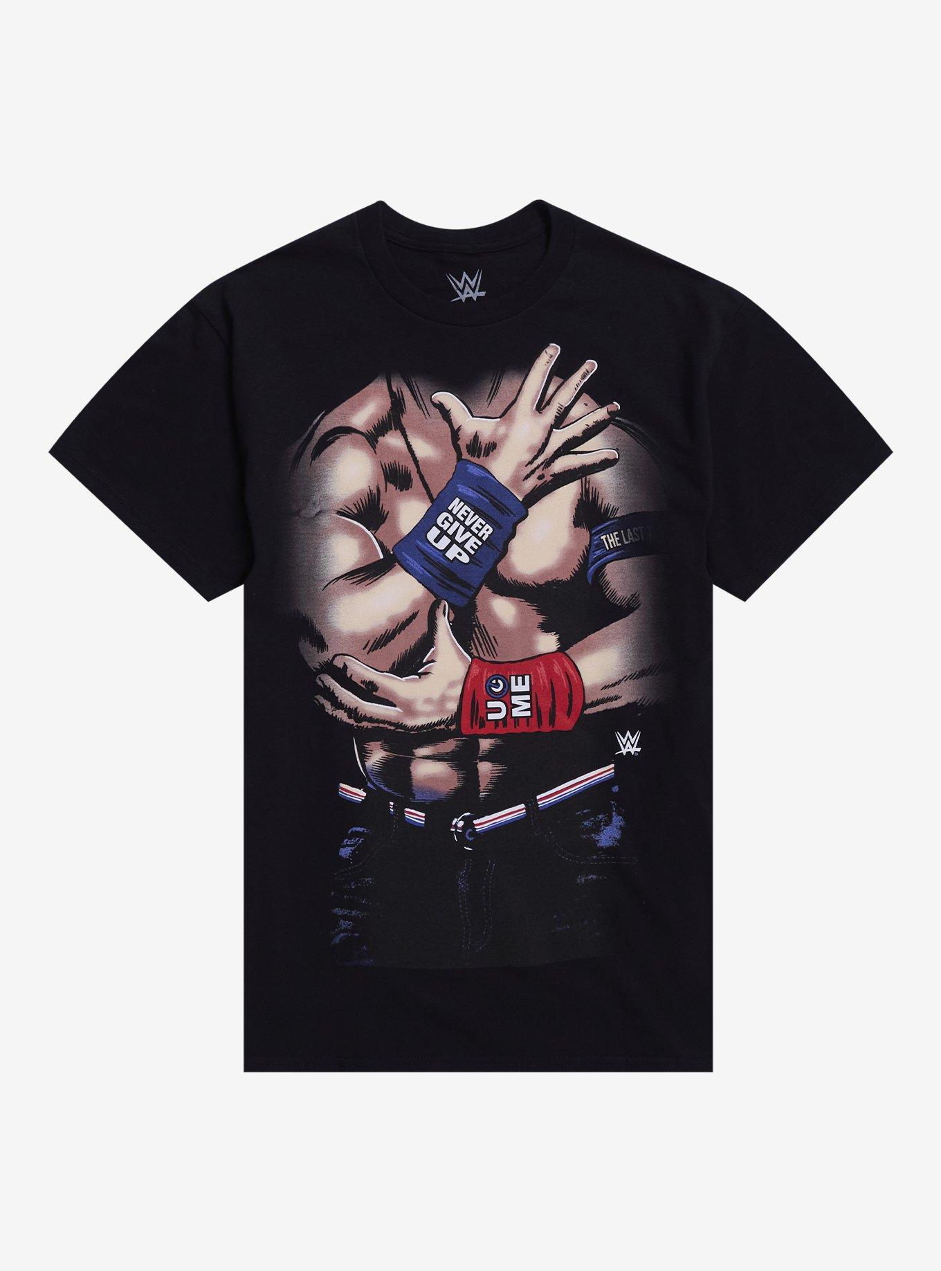 WWE John Cena Chest Never Give Up T-Shirt