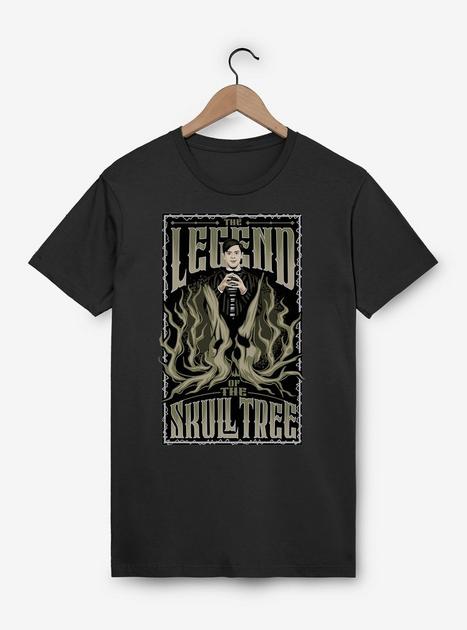 Wednesday The Legend Of The Skull Tree T-Shirt BLACK