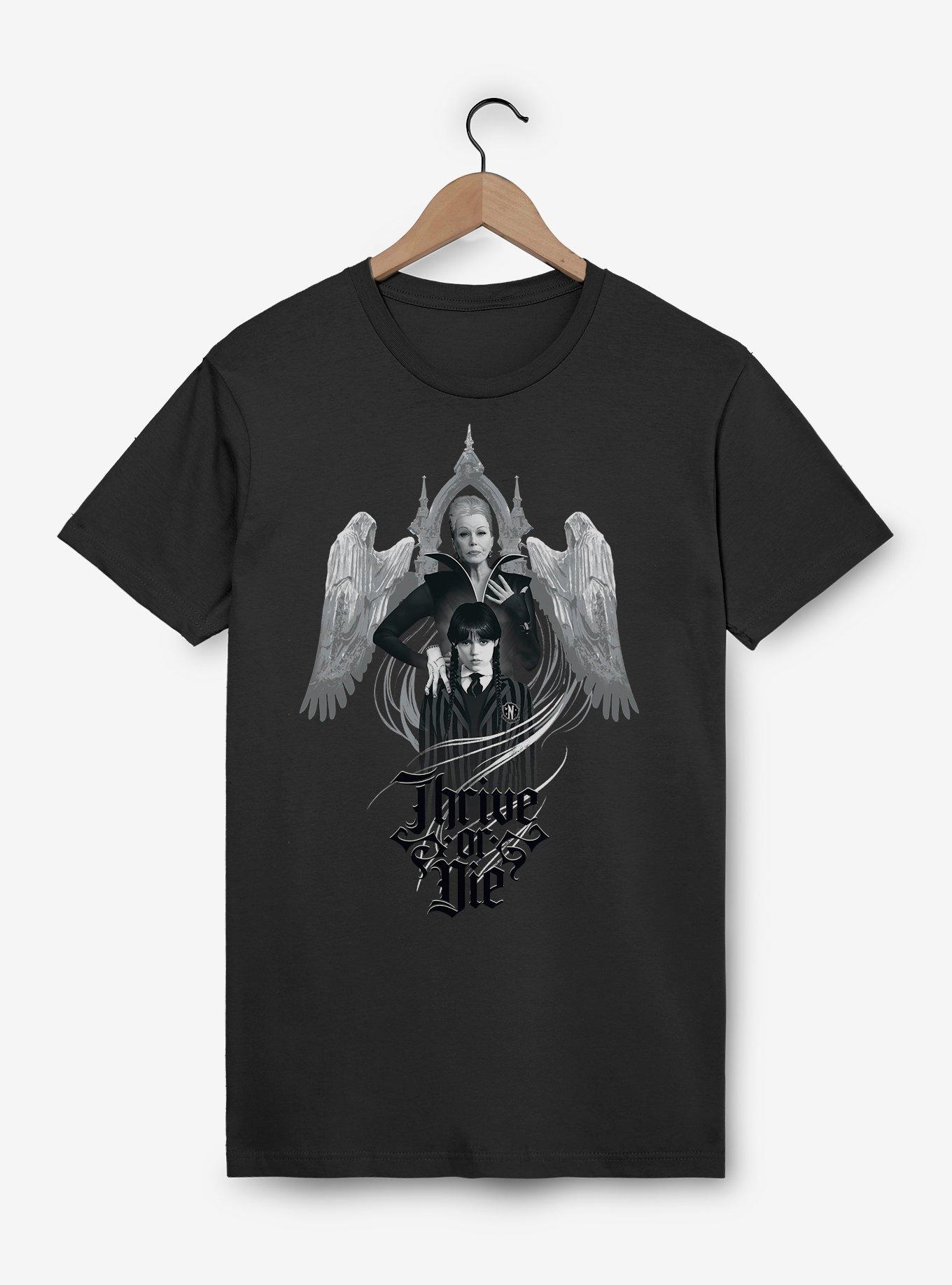 Wednesday Thrive Or Die T-Shirt, , hi-res