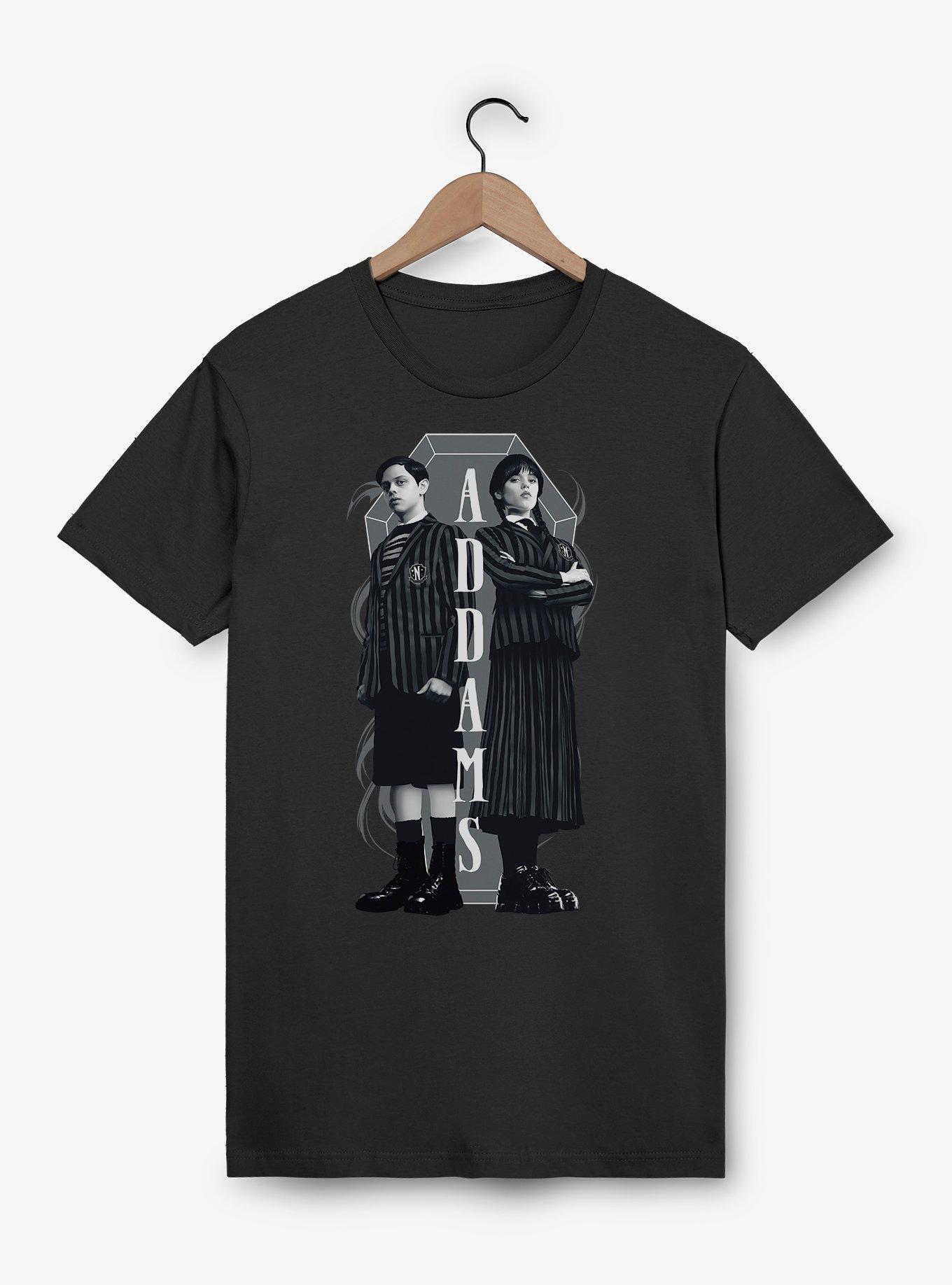 Wednesday and Pugsley Addams Siblings T-Shirt, , hi-res