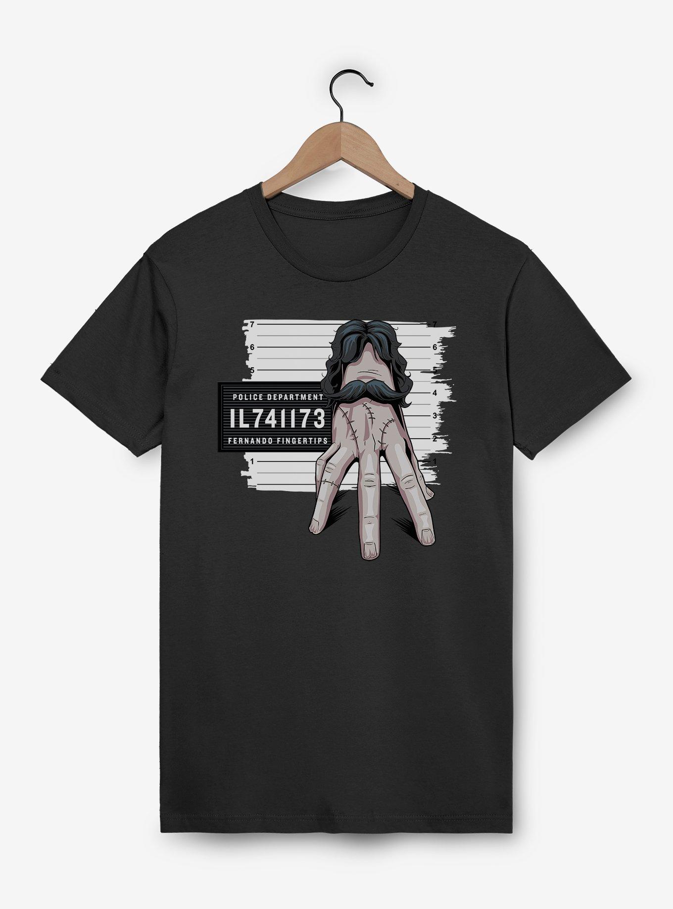 Wednesday Fernando Fingertips Mug Shot T-Shirt, , hi-res