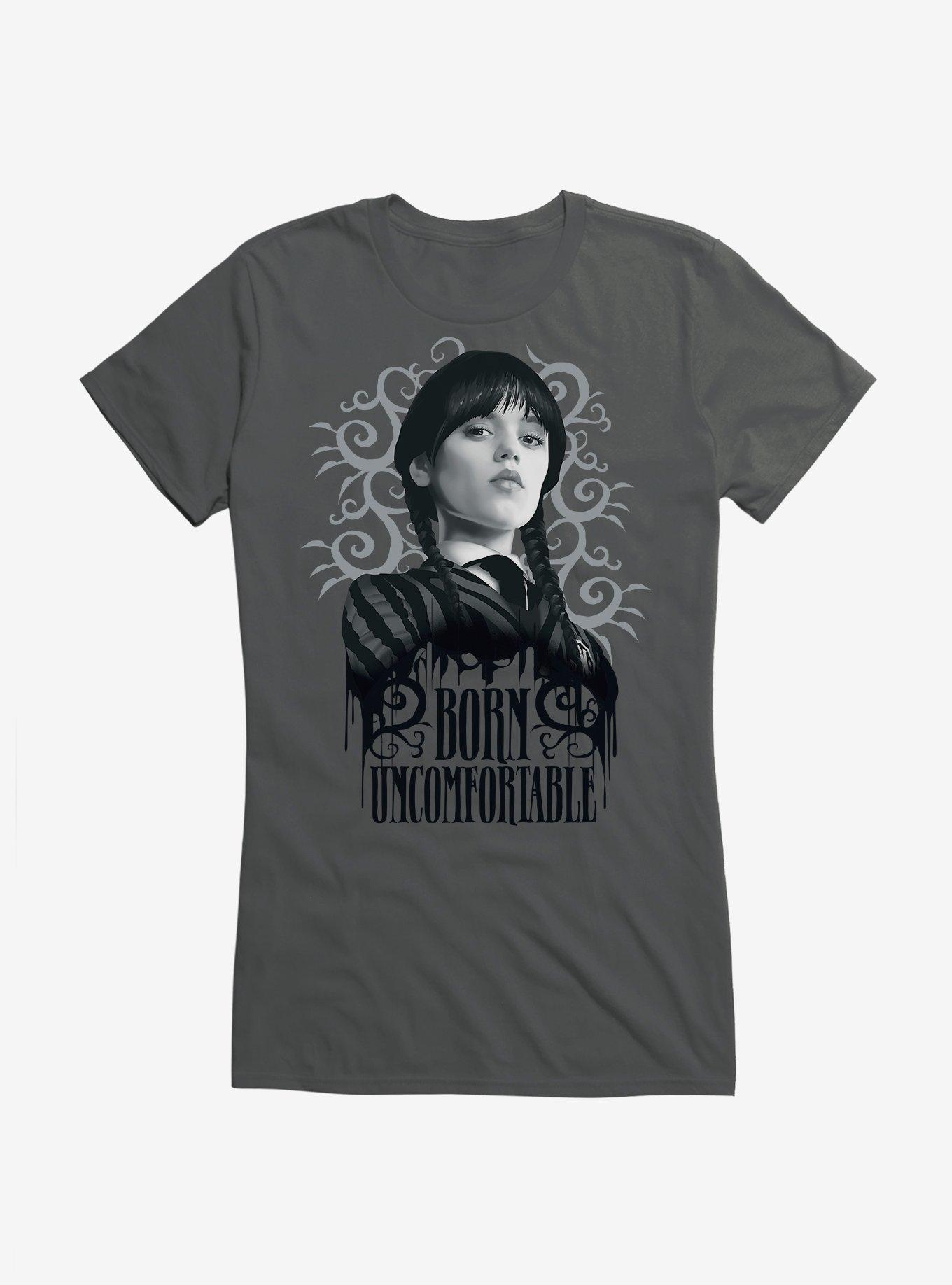Wednesday Born Uncomfortable Girls T-Shirt, , hi-res