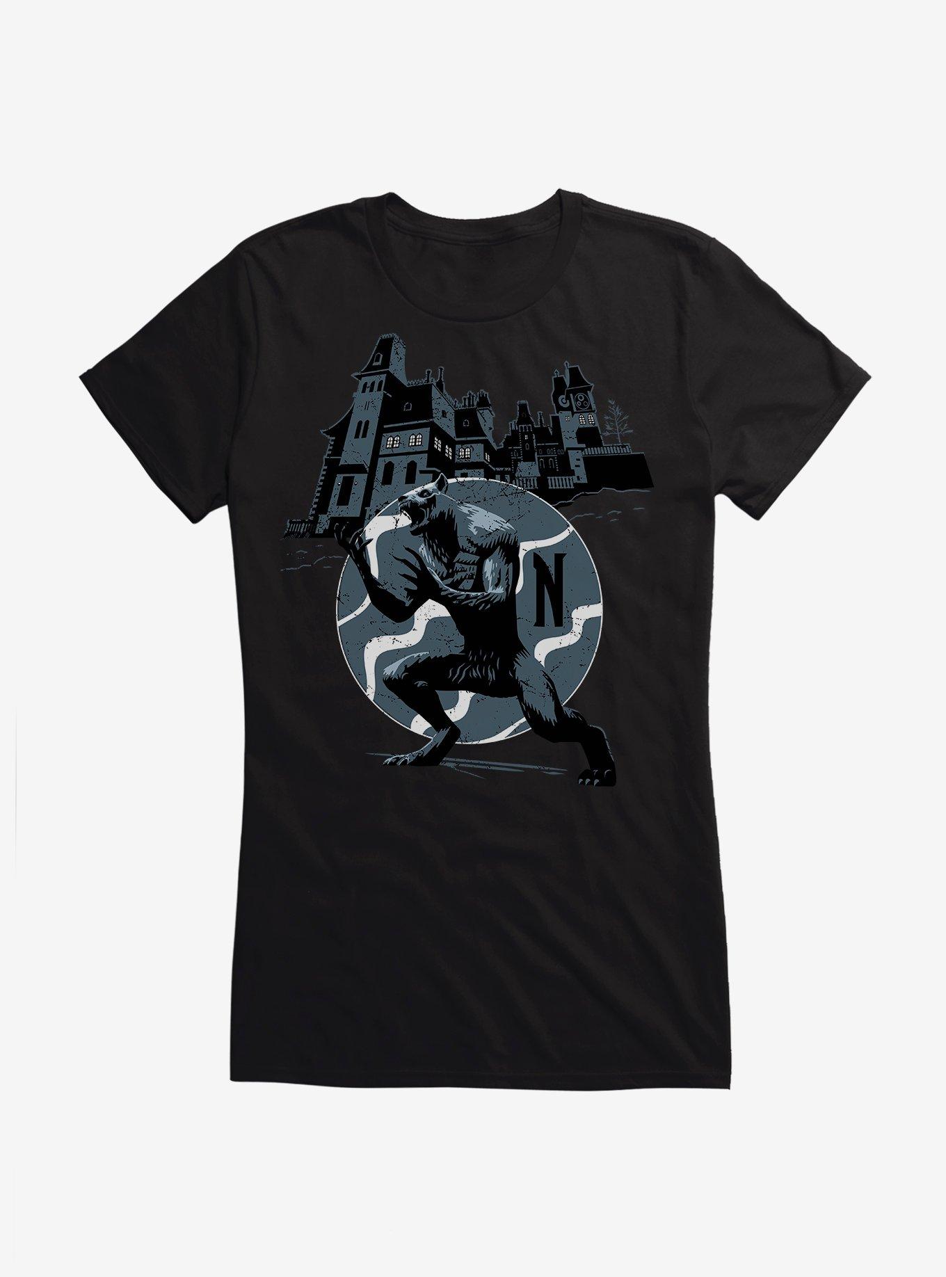 Wednesday Nevermore Werewolf Girls T-Shirt, , hi-res
