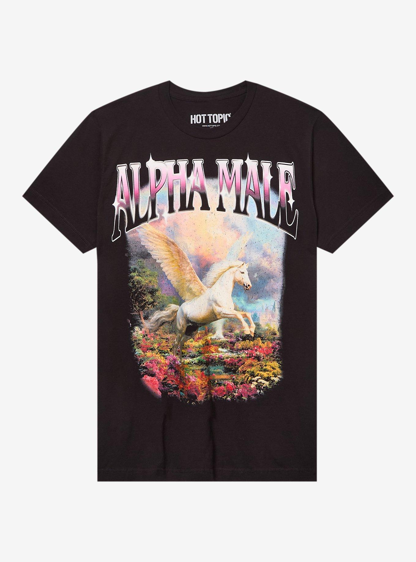 Alpha Male Unicorn Art T-Shirt, , hi-res