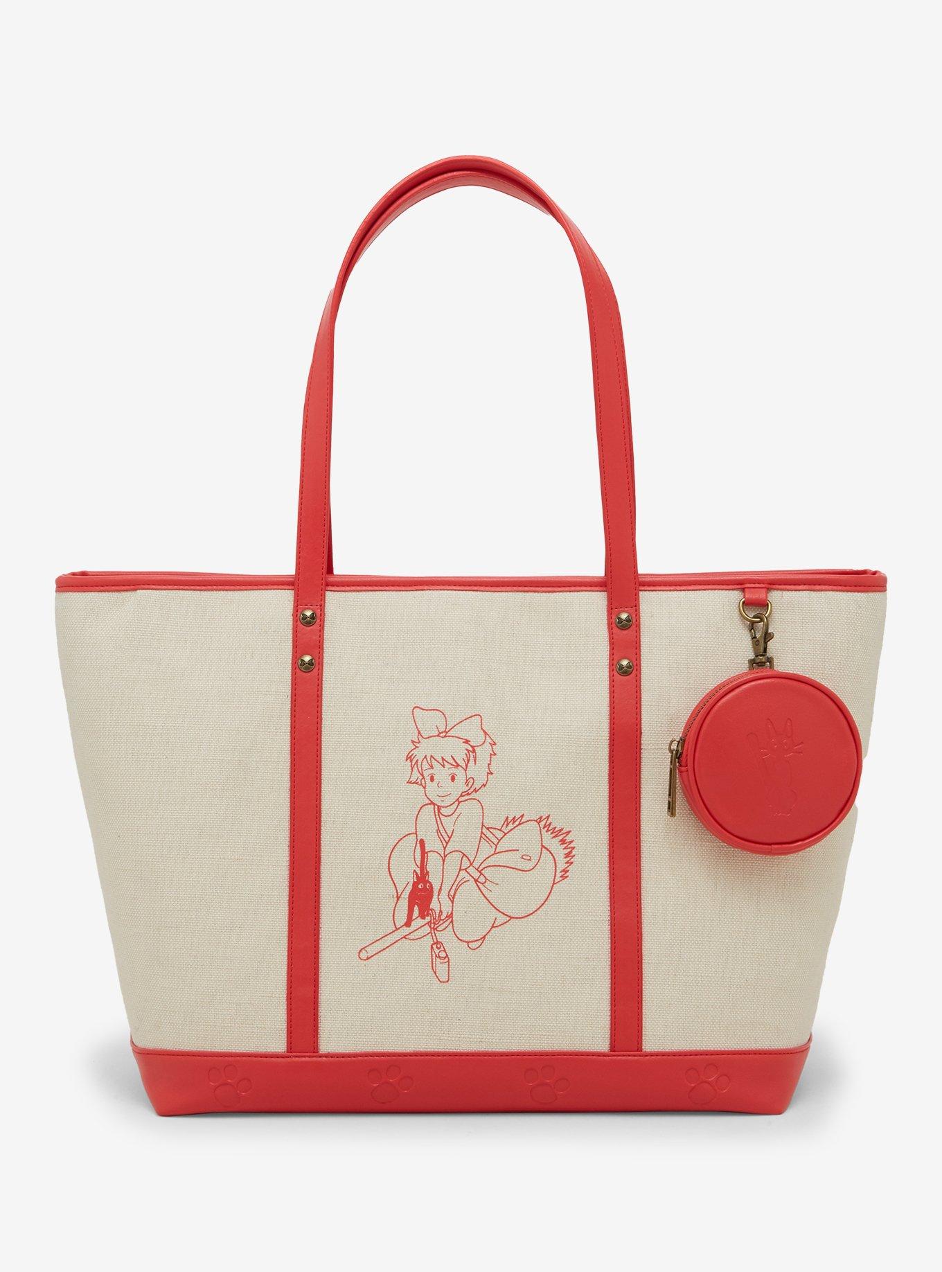 Studio Ghibli&reg; Kiki's Delivery Service Kiki Sketch Tote Bag with Coin Purse - BoxLunch Exclusive, , hi-res
