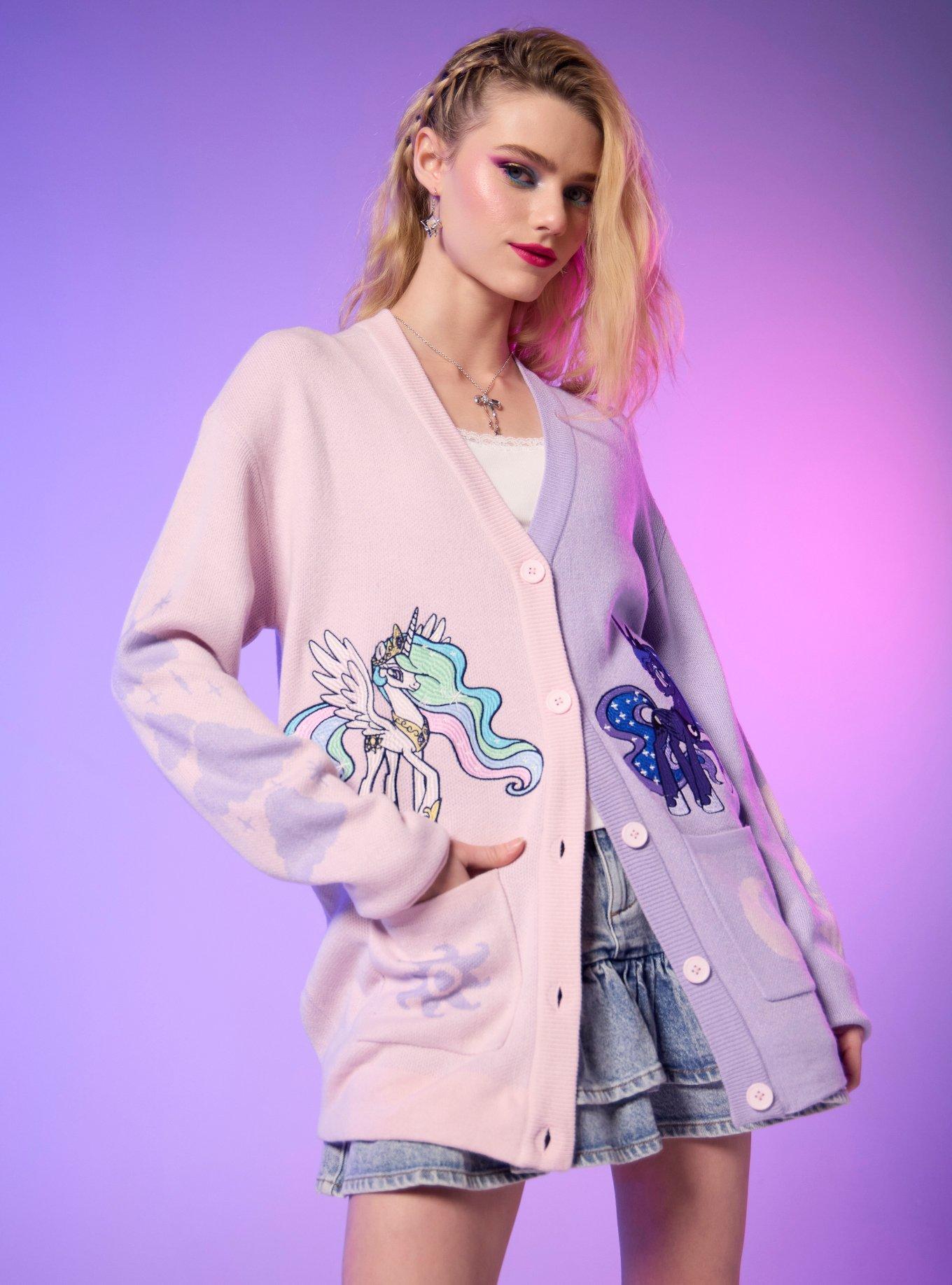 My Little Pony Celestia & Luna Split Girls Cardigan, , hi-res