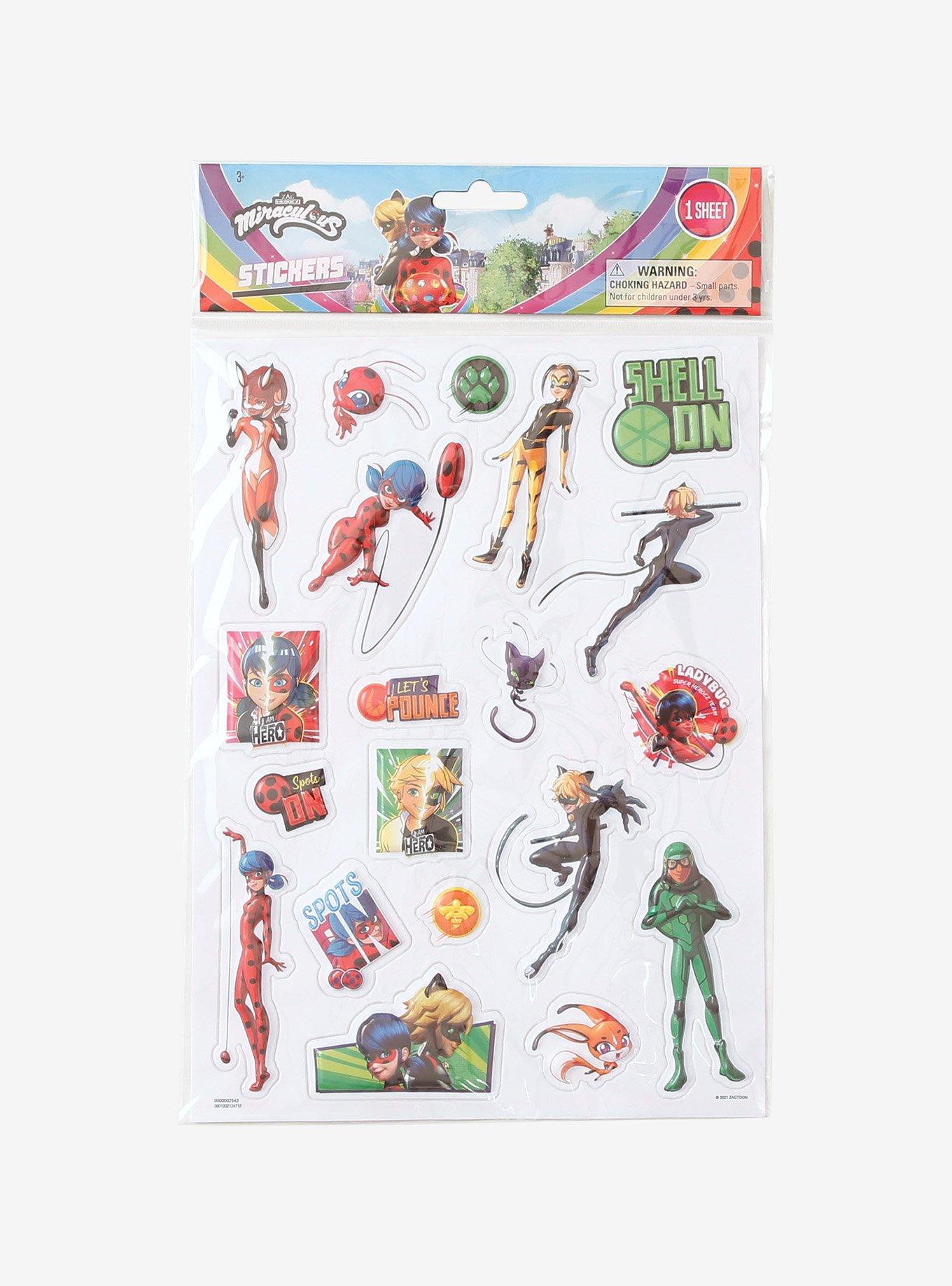 Miraculous: Tales Of Ladybug And Cat Noir Puff Sticker Sheet, , hi-res