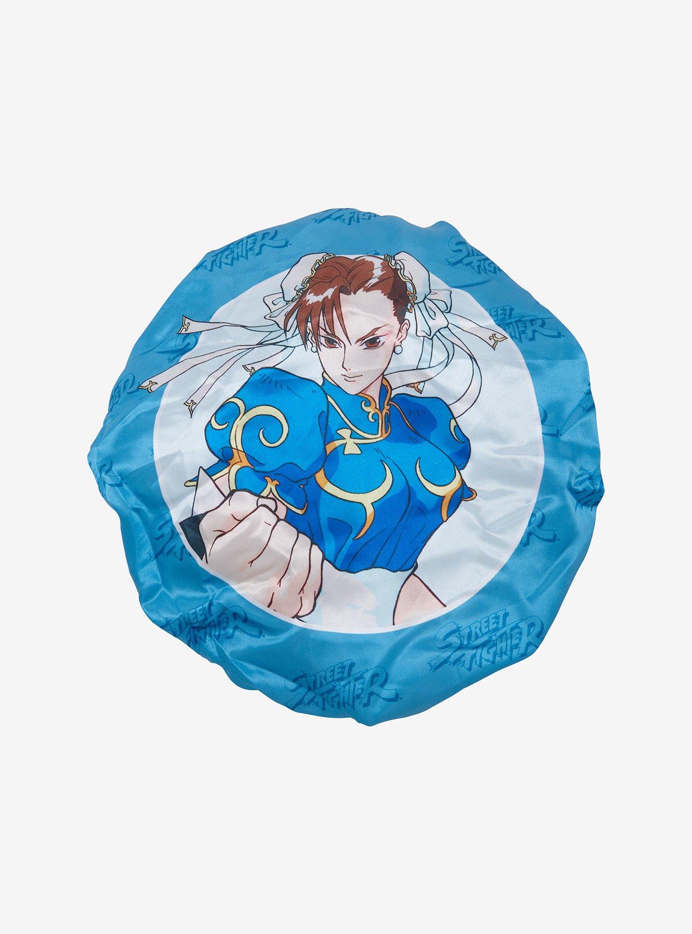 Street Fighter Chun-Li Double-Layered Reversible Satin Bonnet &mdash; BoxLunch Exclusive, , hi-res