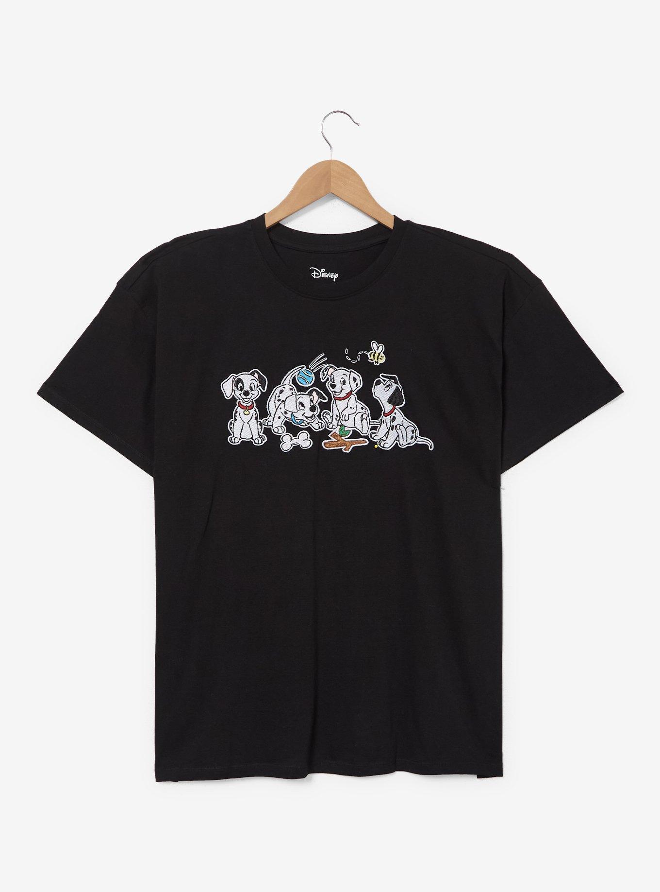 Disney 101 Dalmatians Puppies Embroidered Women's Plus Size T-Shirt - BoxLunch Exclusive, , hi-res