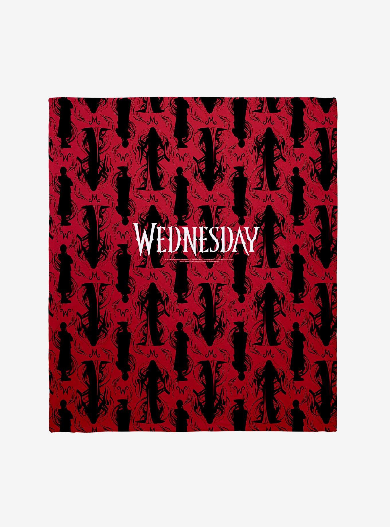 Wednesday Morticia & Wednesday Throw Blanket, , hi-res