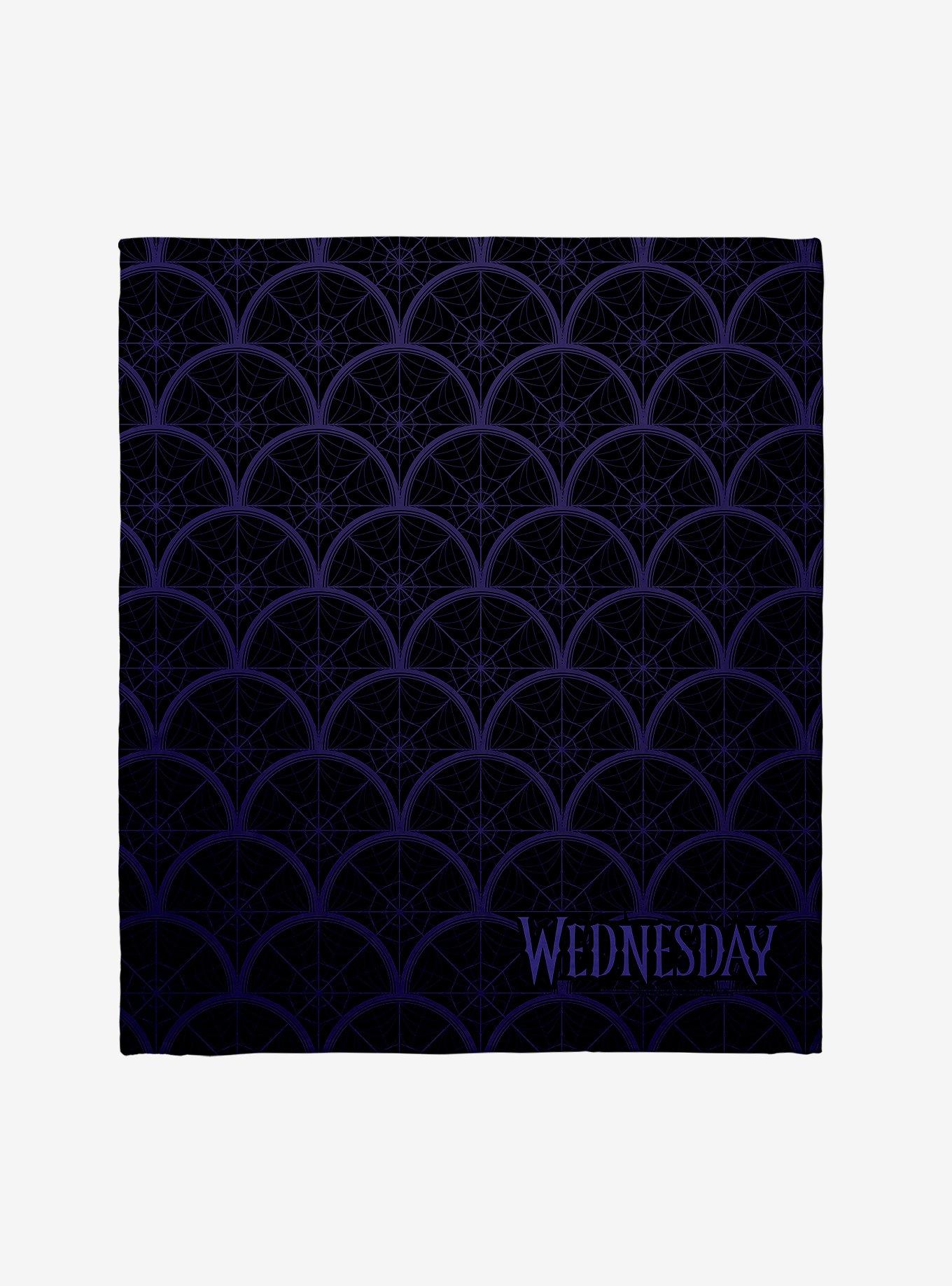 Wednesday Spider Web Throw Blanket, , hi-res