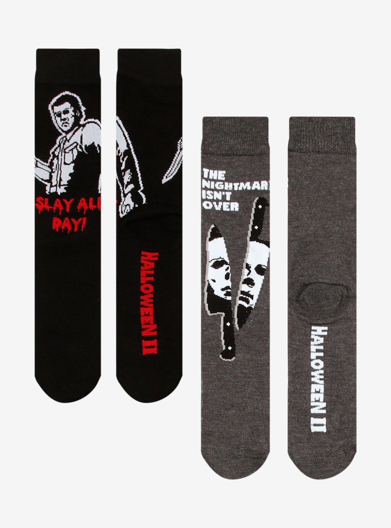 Halloween II Michael Myers Crew Socks 2 Pair, , hi-res