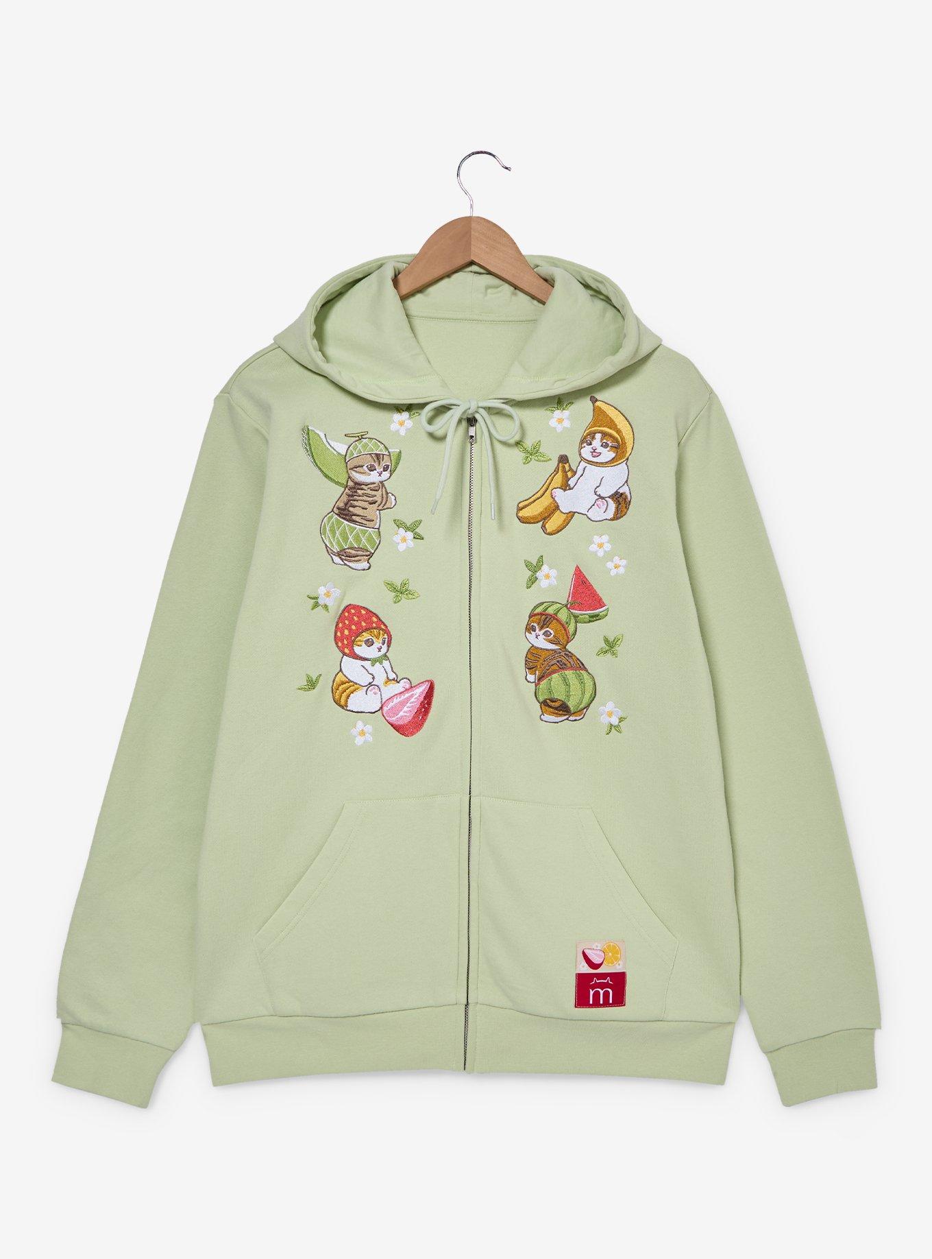 Mofusand Fruit Cats Embroidered Zippered Hoodie - BoxLunch