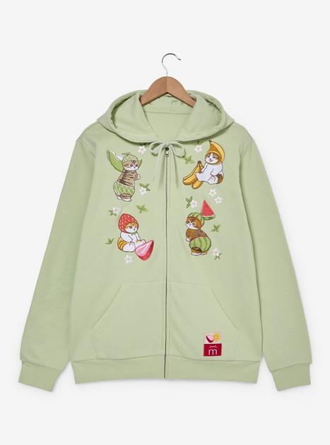 Mofusand Fruit Cats Embroidered Zippered Hoodie - BoxLunch