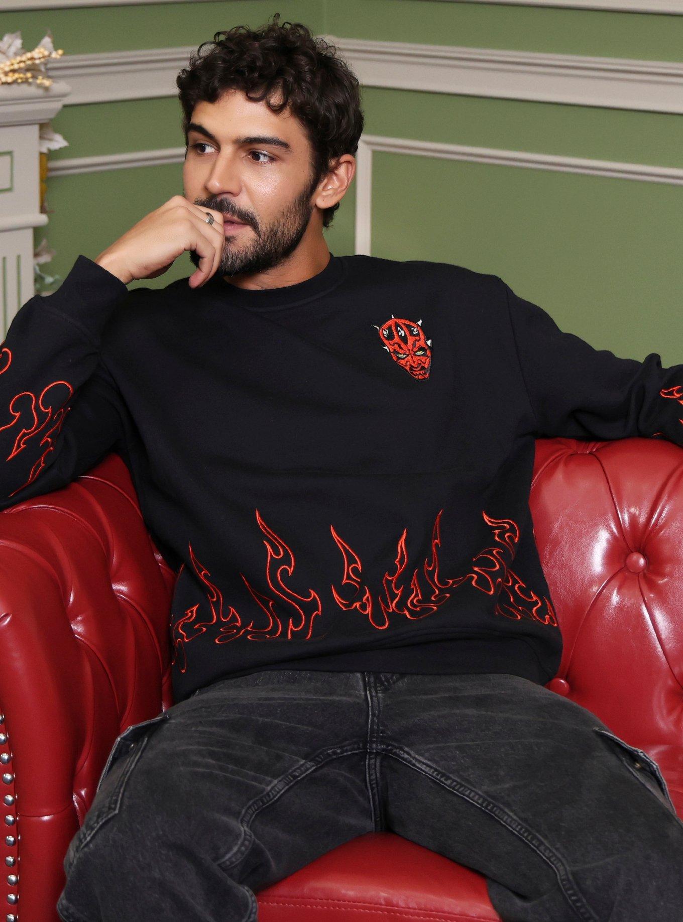 Our Universe Star Wars Darth Maul Flames Sweatshirt Our Universe Exclusive, , hi-res