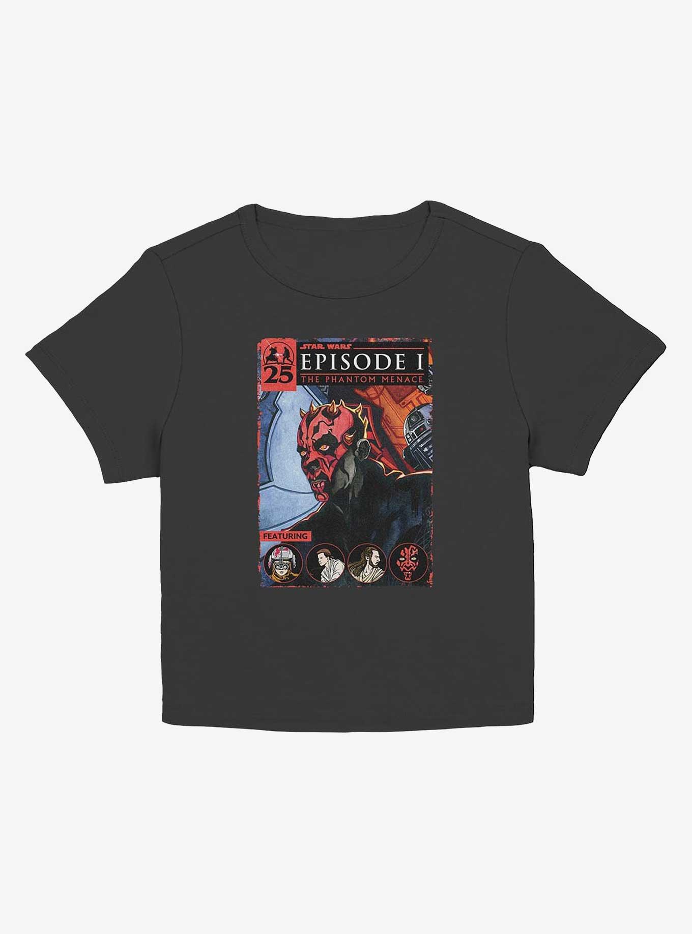 Star Wars Darth Maul Cover Girls Baby T-Shirt, BLACK, hi-res