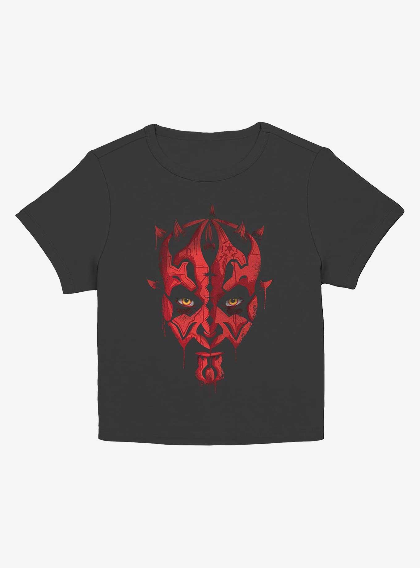 Star Wars Darth Maul Paint Girls Baby T-Shirt, BLACK, hi-res