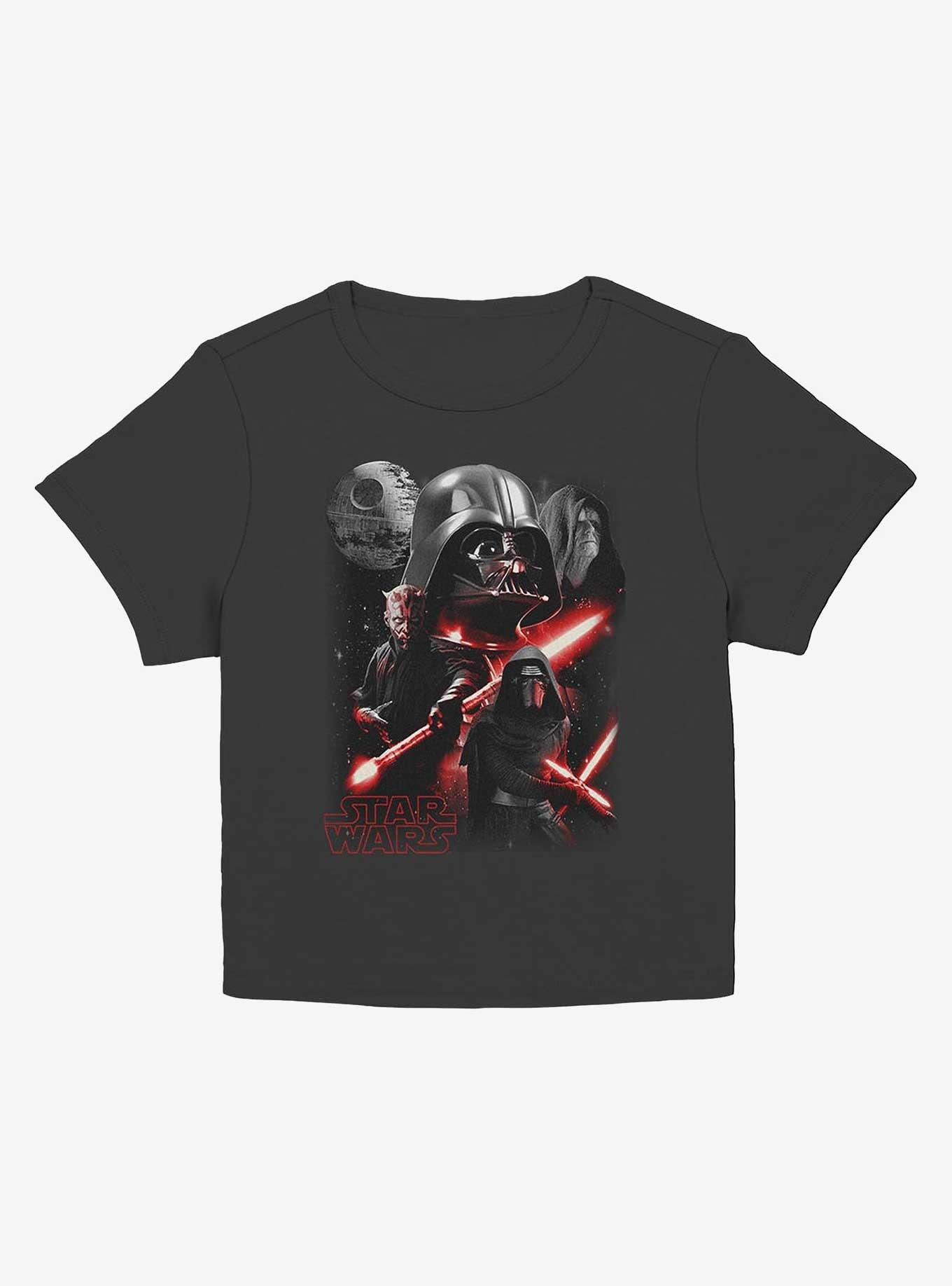Star Wars Poster Style Girls Baby T-Shirt, BLACK, hi-res