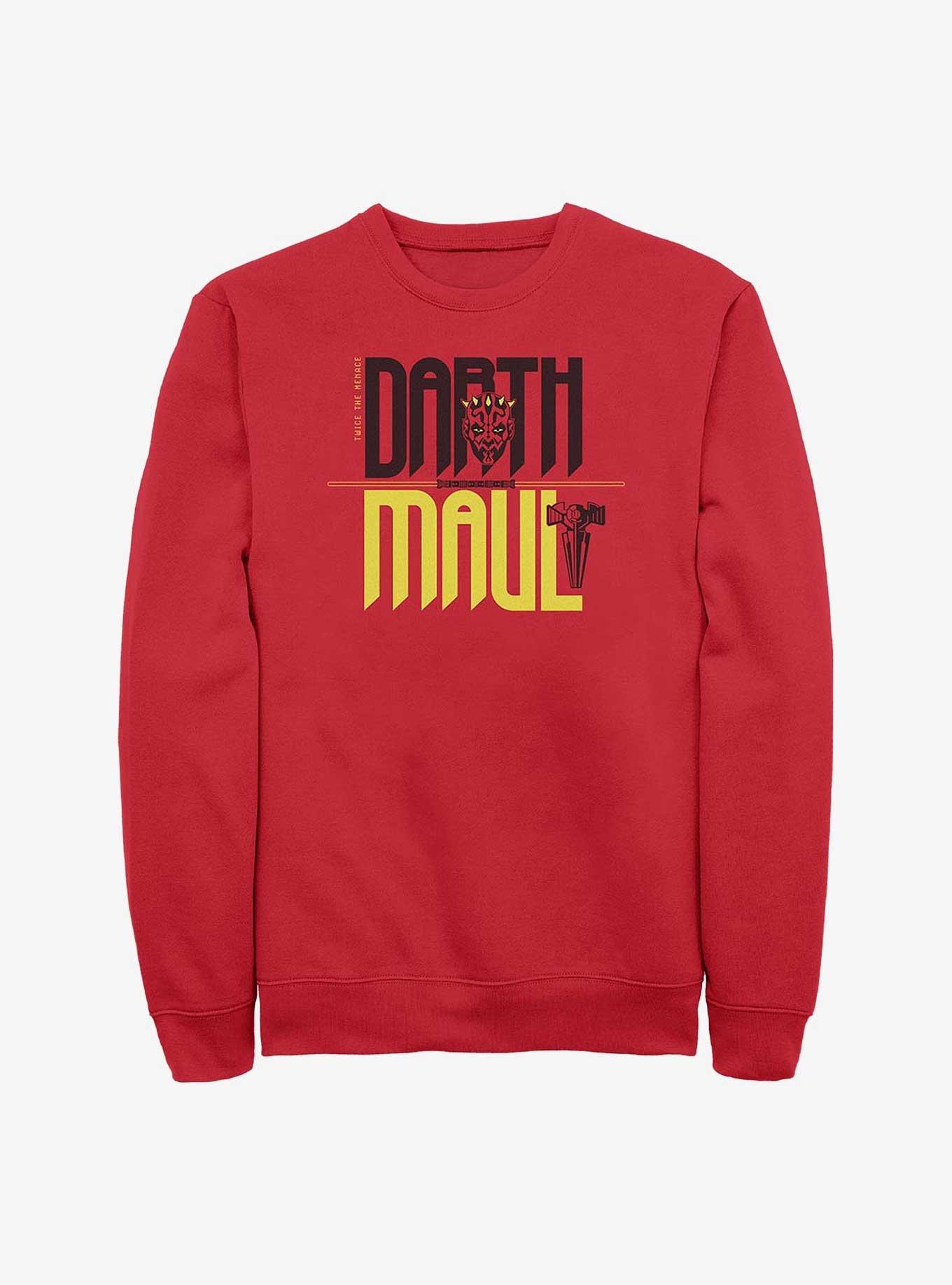 Star Wars Twice The Maul Sweatshirt, RED, hi-res