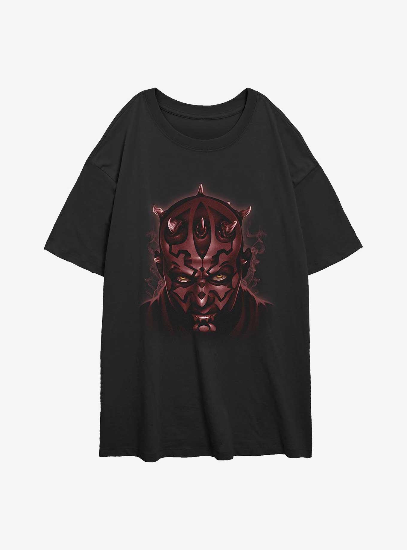 Star Wars Darth Maul Girls Oversized T-Shirt, BLACK, hi-res