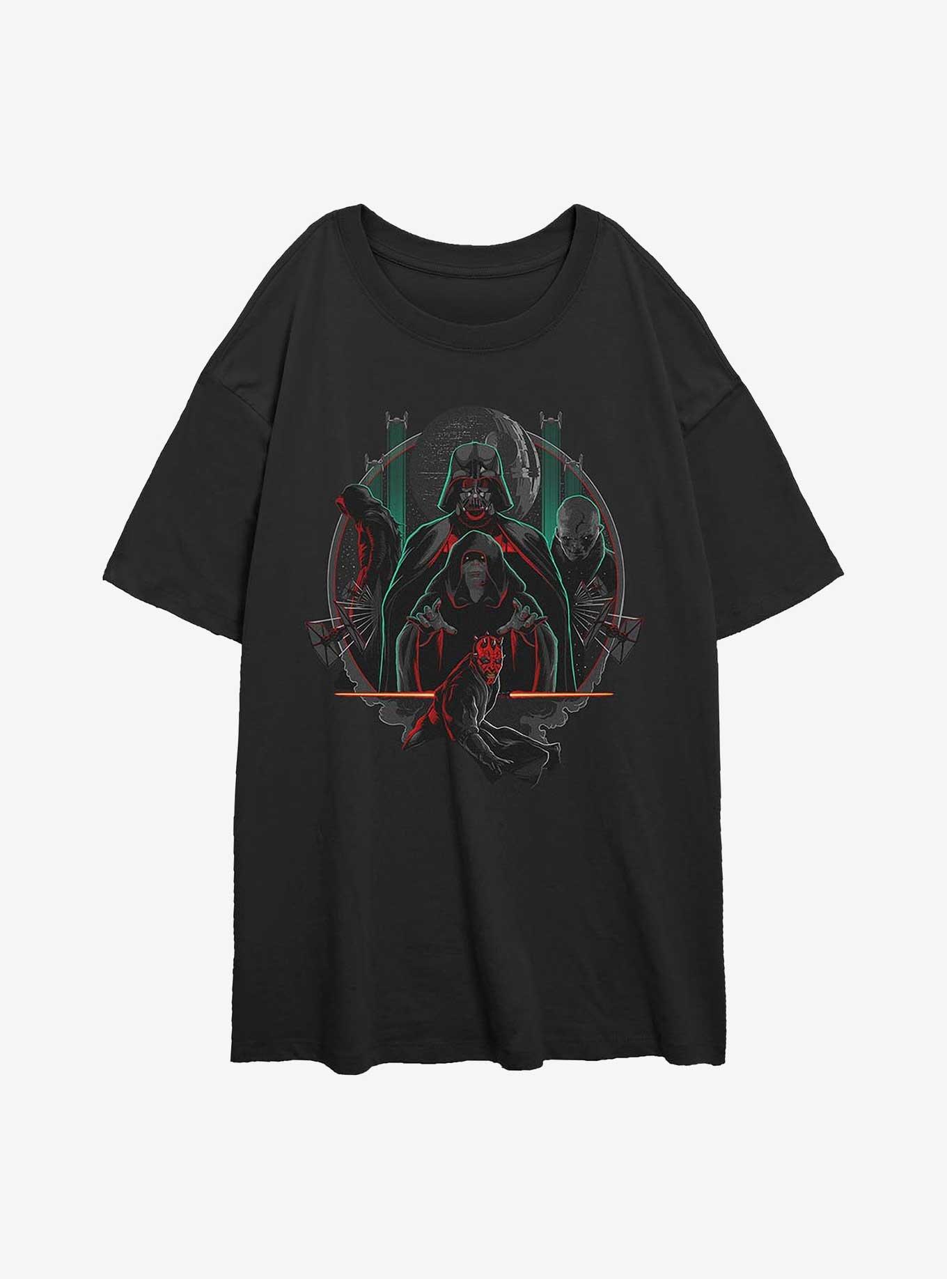 Star Wars Lords Of The Sith Girls Oversized T-Shirt, BLACK, hi-res