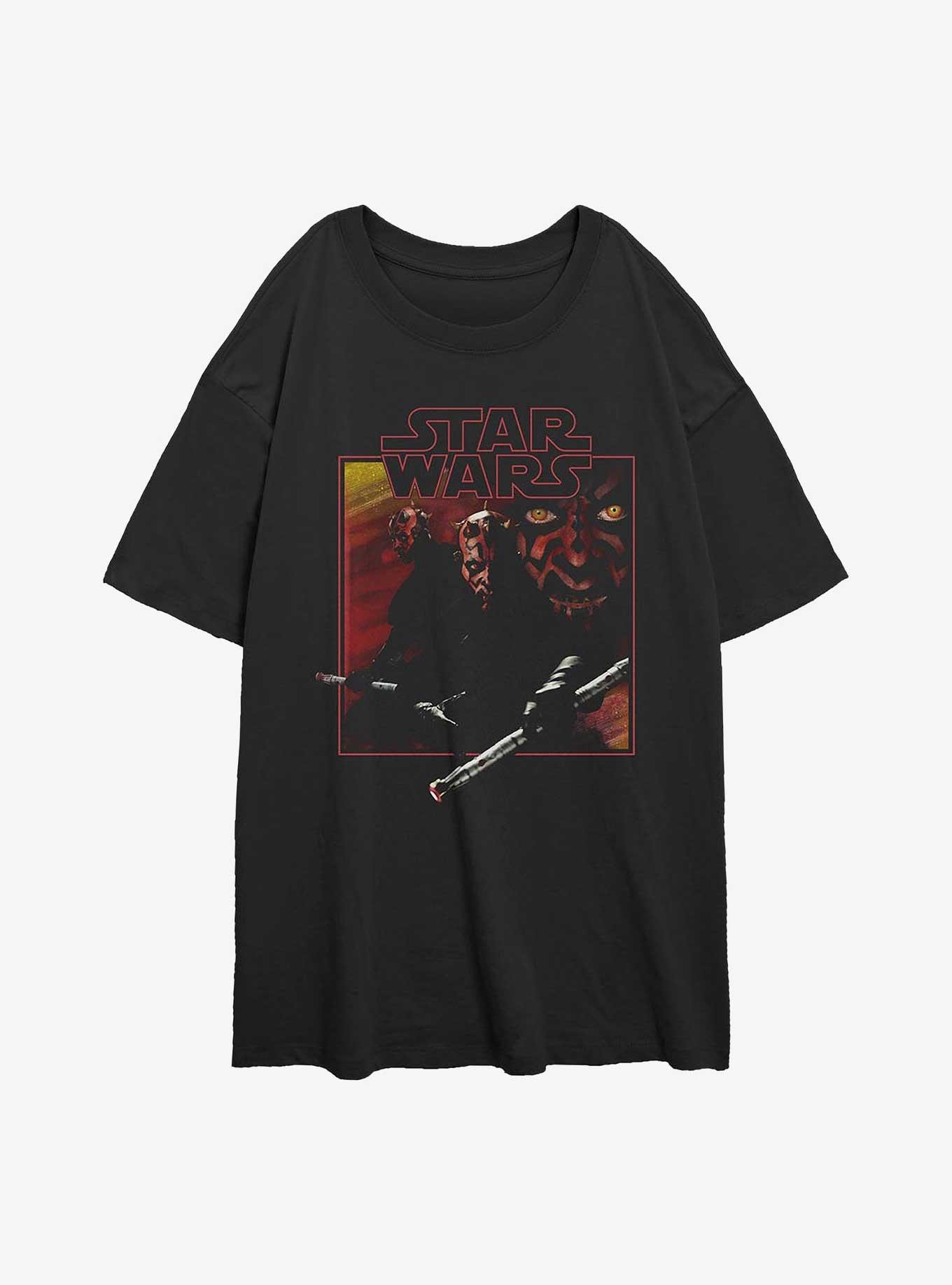 Star Wars Vintage Maul Girls Oversized T-Shirt, BLACK, hi-res