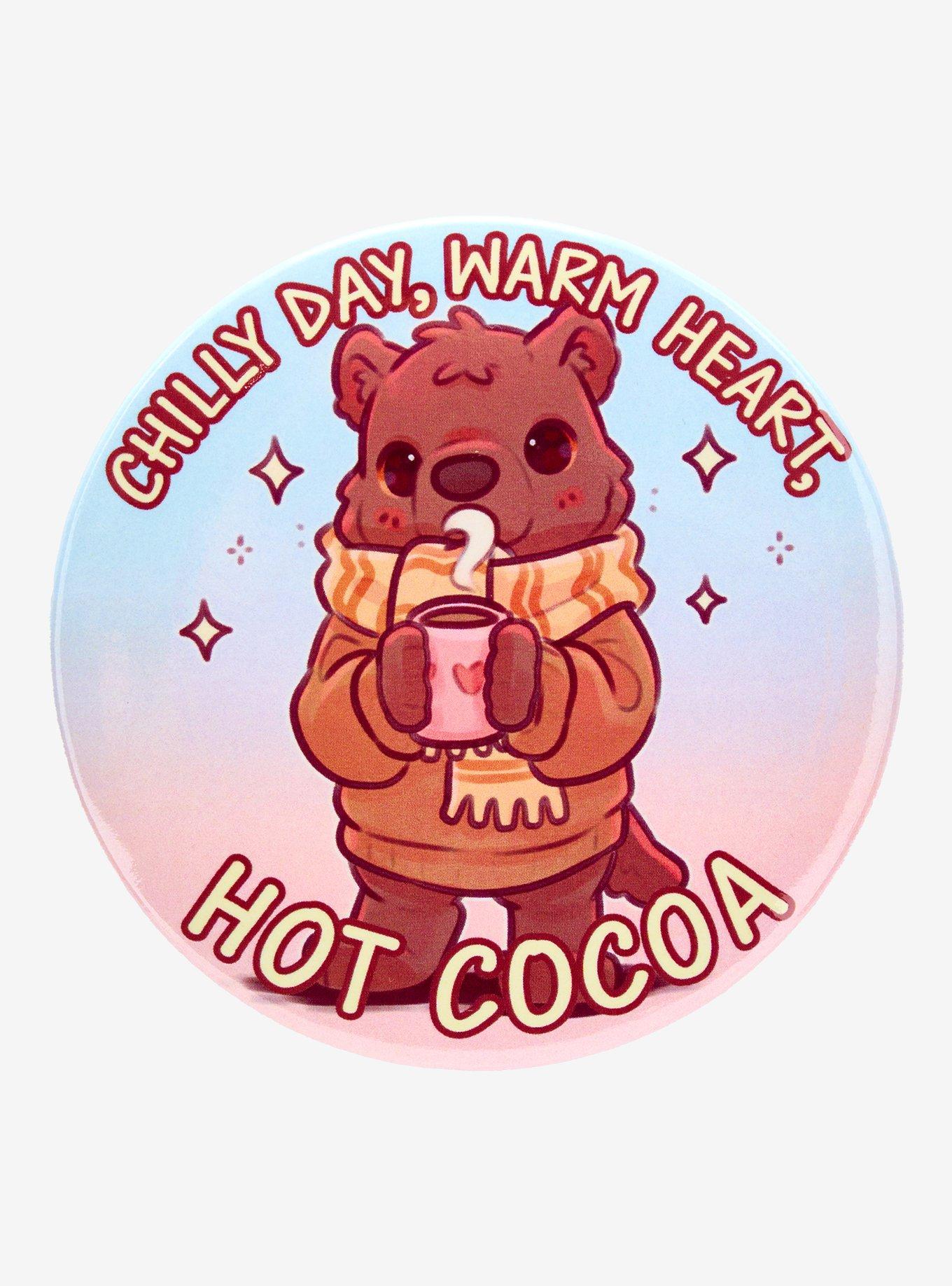 Cocoa Bear 3 Inch Button By Naomi Lord Art, , hi-res