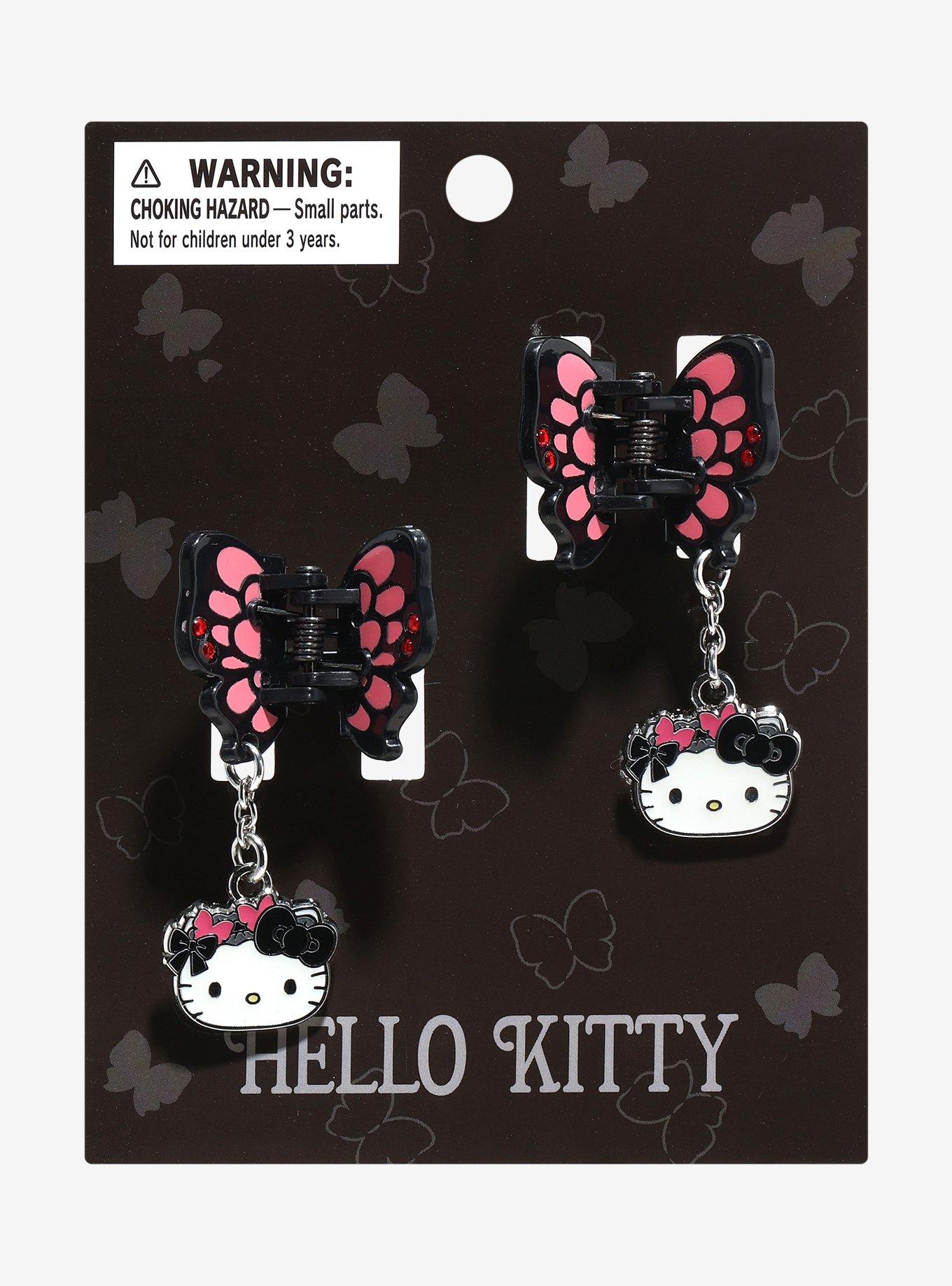 Sanrio Japan Originals Hello Kitty Butterfly Hair Clip Set