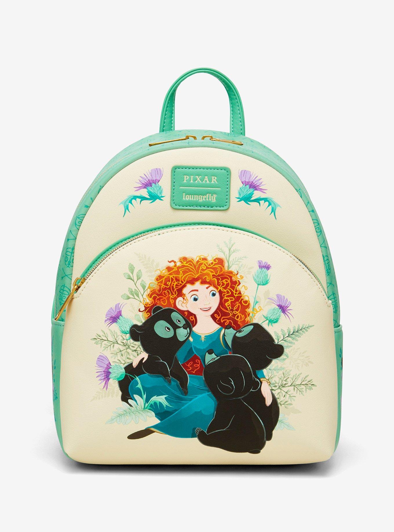 brave mini backpack Loungefly Disney Pixar Merida Bears GREEN NONE | Casual Daypacks fated wish is granted and Merida must undo a beastly curse before its too late Loungefly Disney Pixar Brave Mini
