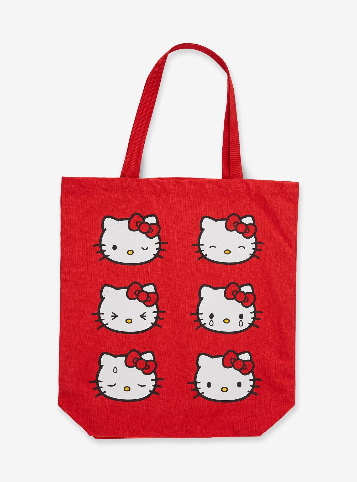 Hello Kitty Faces Red Tote Bag, , hi-res