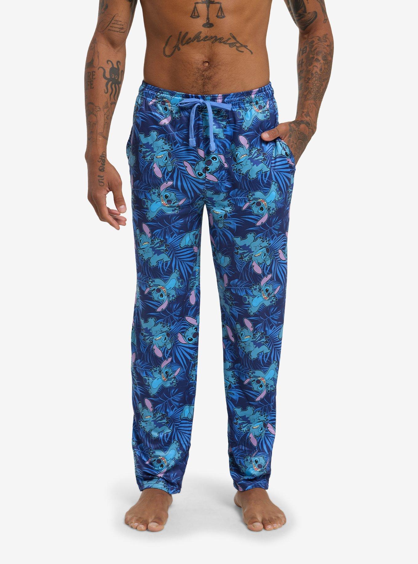 Disney Stitch Tropical Leaves Pajama Pants, , hi-res