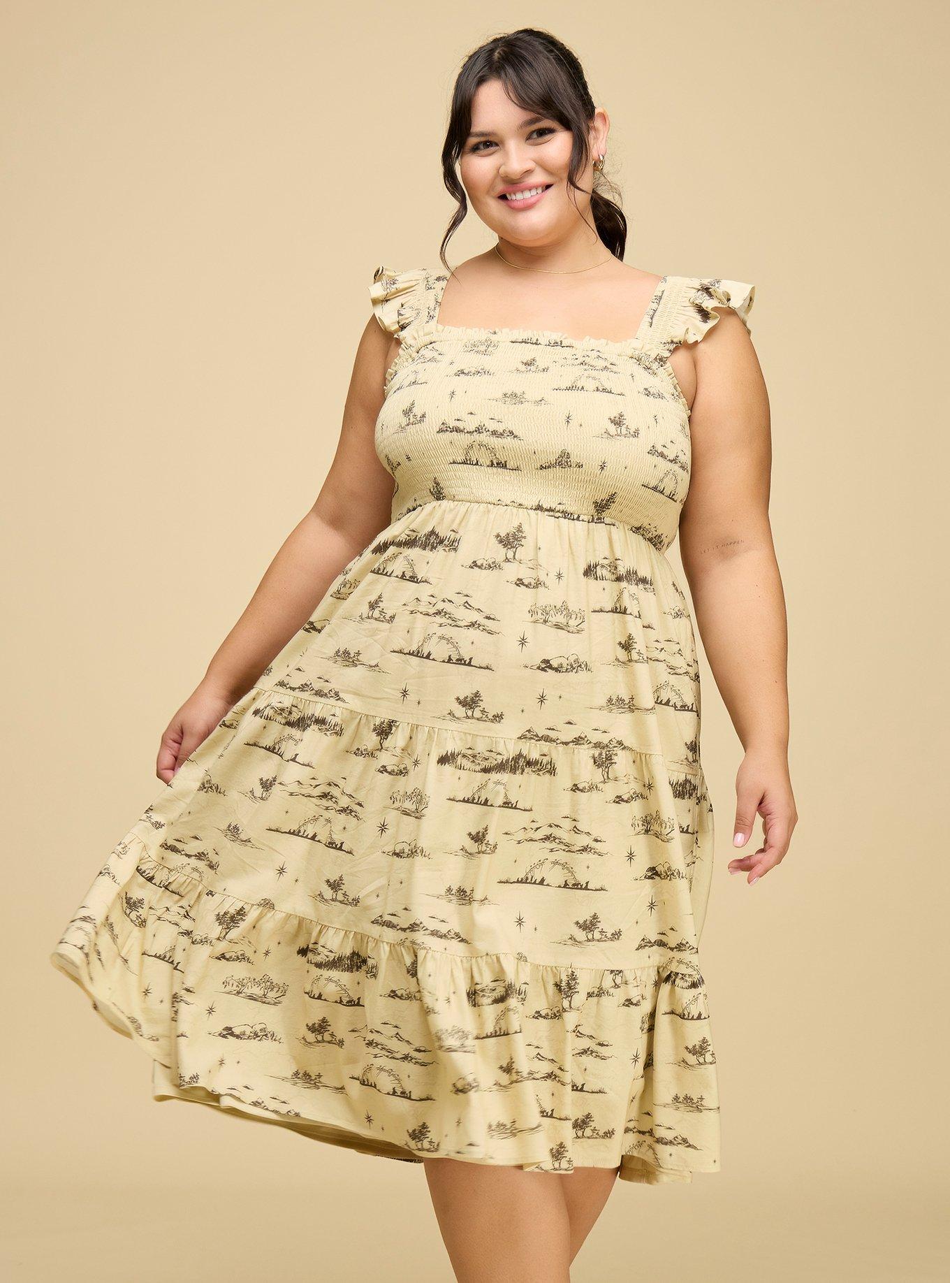 Her Universe The Lord Of The Rings Scenic Midi Dress Plus Size Her Universe Exclusive, , hi-res