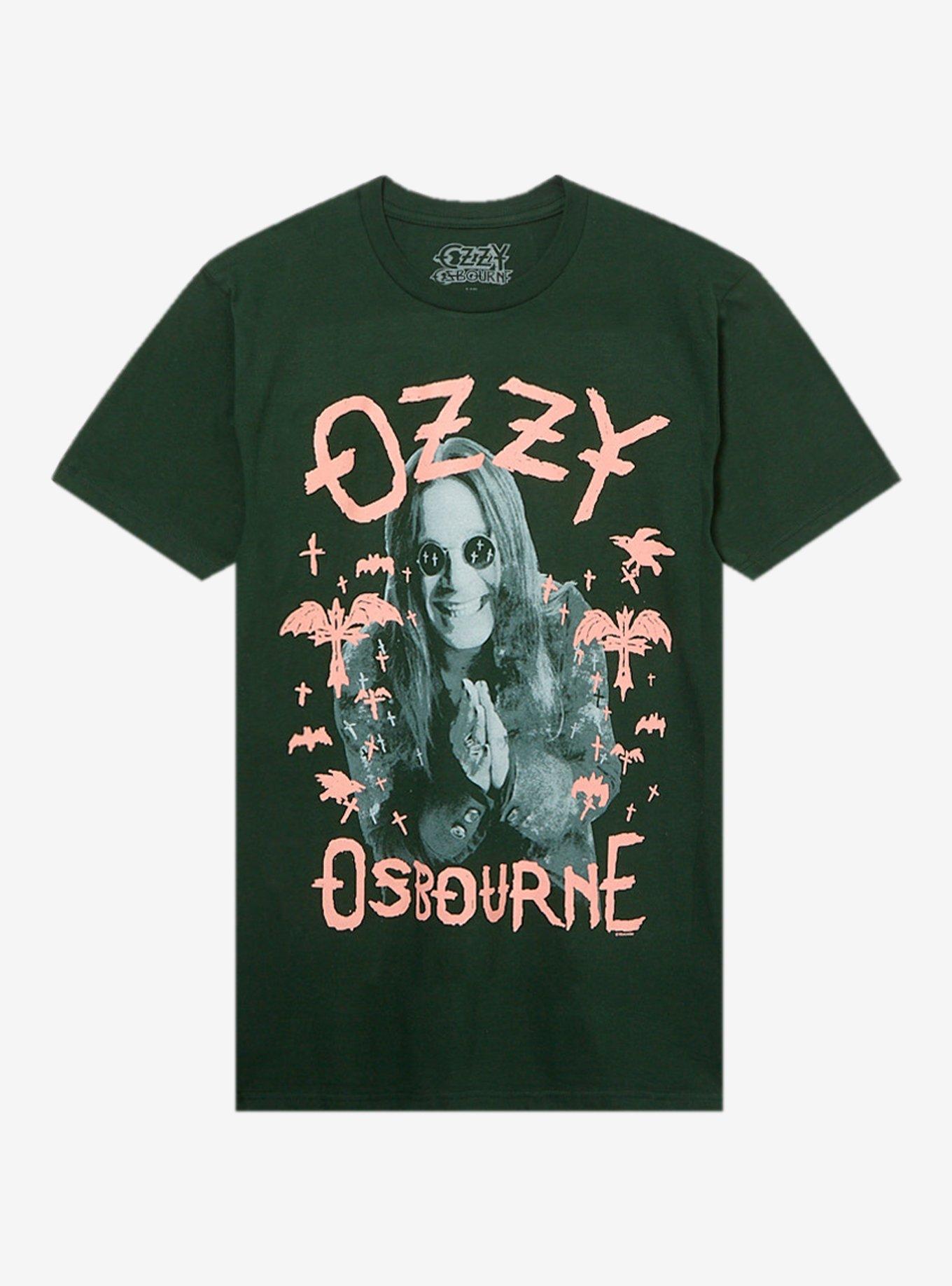 Ozzy Osbourne Pink Bats Portrait T-Shirt