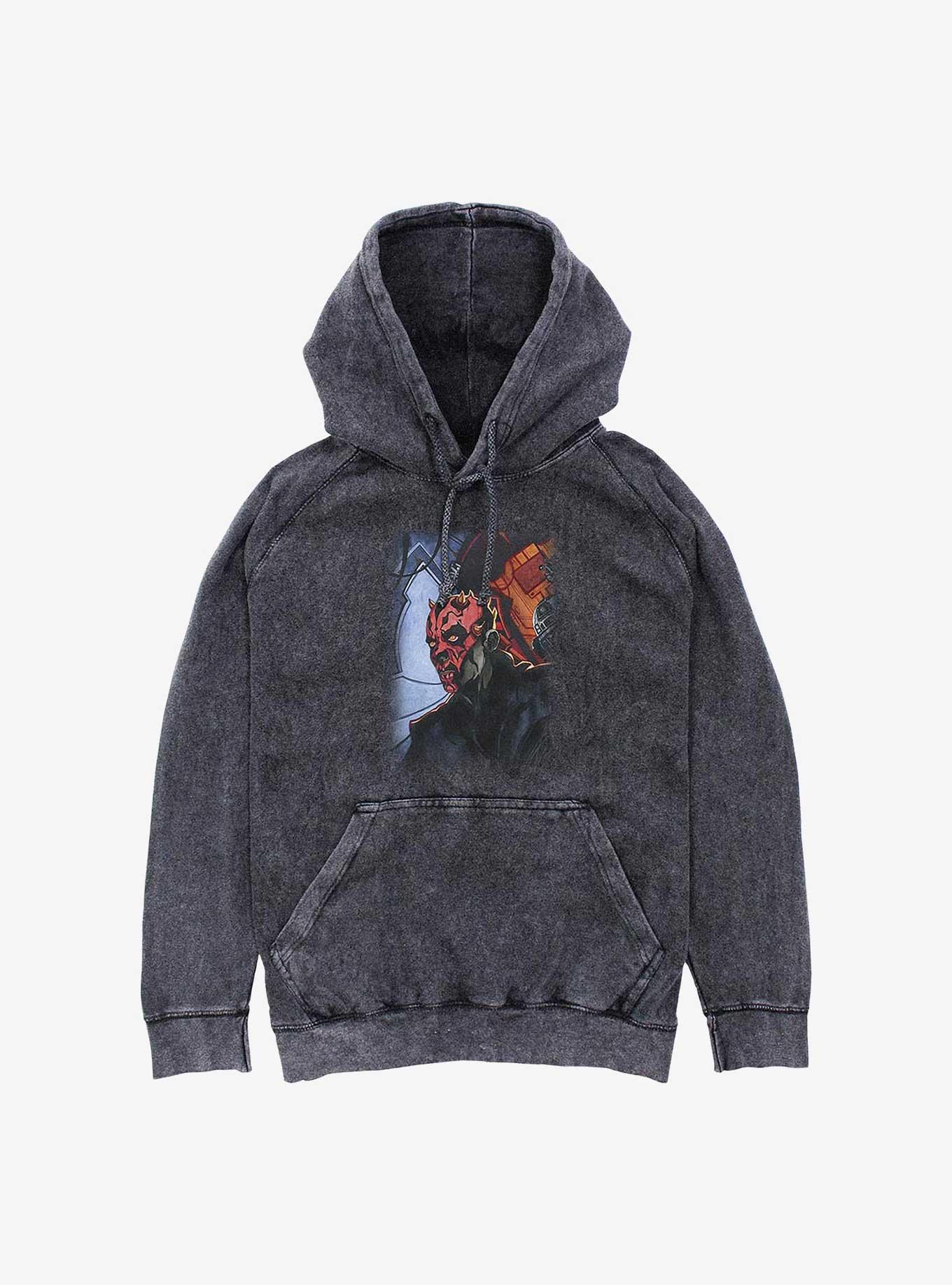 Star Wars Maul Returns Mineral Wash Hoodie, BLACK, hi-res
