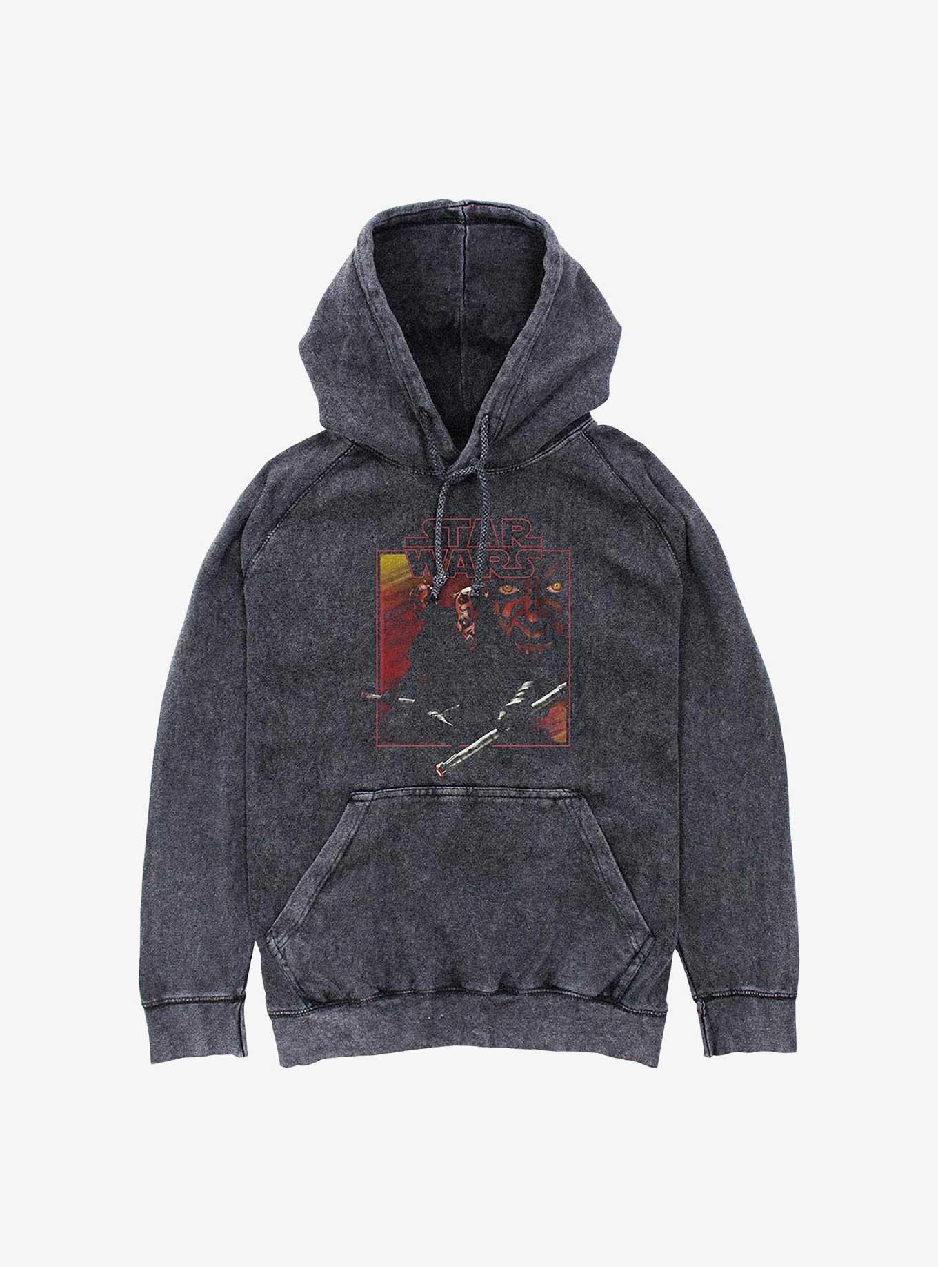 Star Wars Vintage Maul Mineral Wash Hoodie, BLACK, hi-res