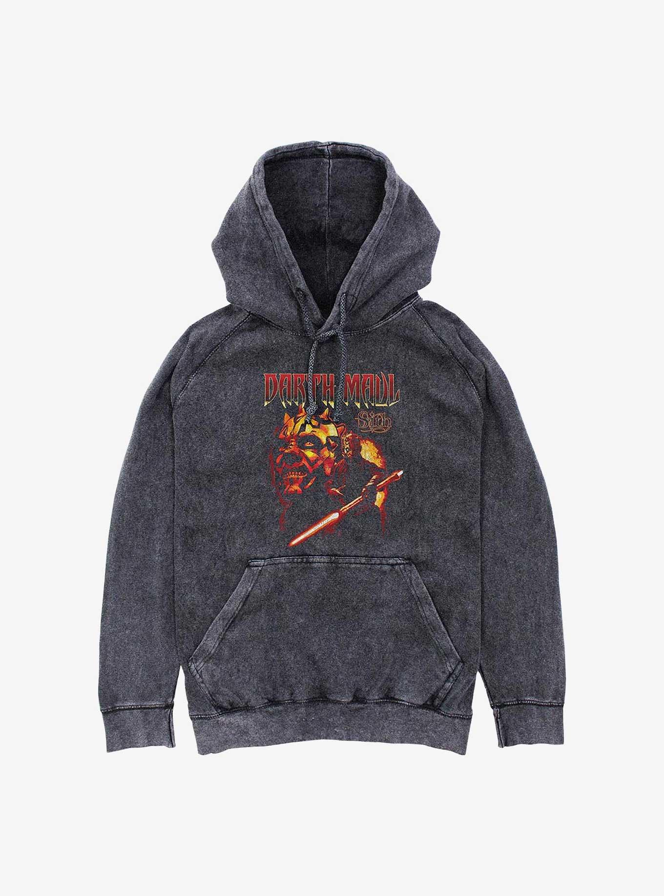 Star Wars Metal Maul Mineral Wash Hoodie, BLACK, hi-res