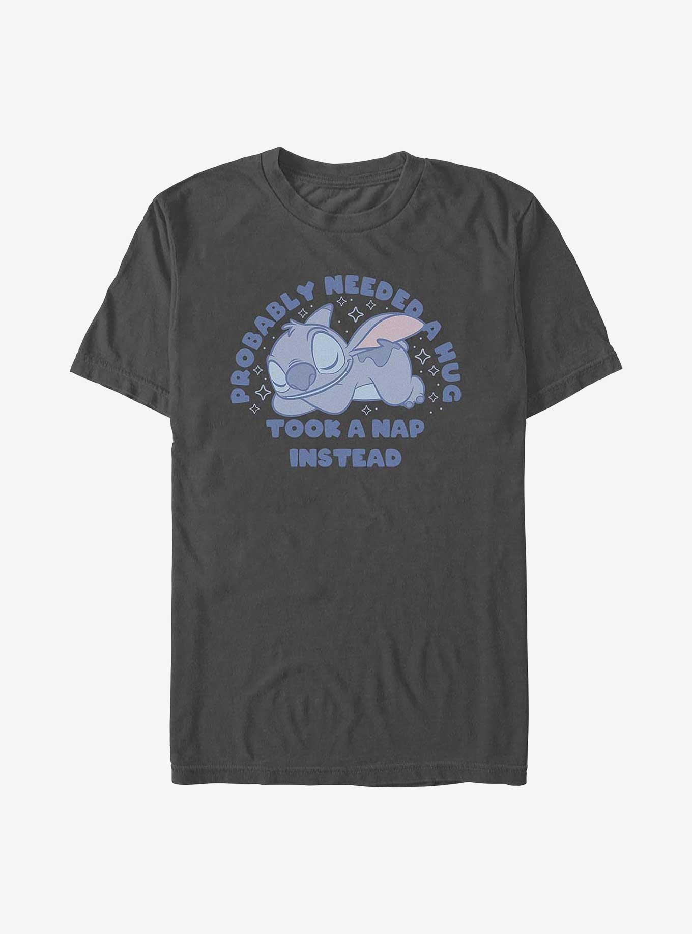 Disney Lilo & Stitch Took A Nap Instead T-Shirt, CHARCOAL, hi-res