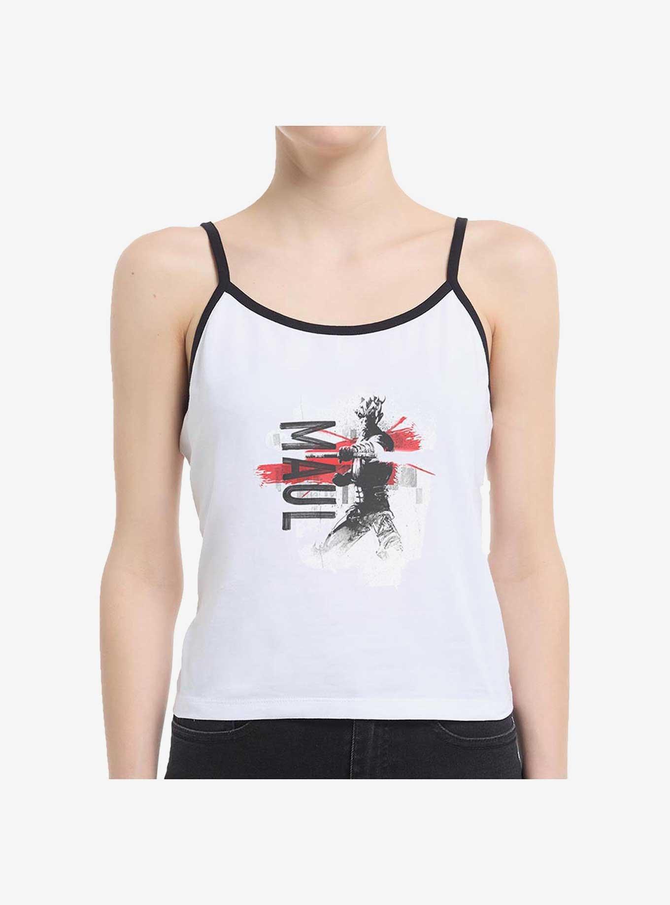 Star Wars The Clone Wars Maul Collage Girls Cami, WHITE, hi-res