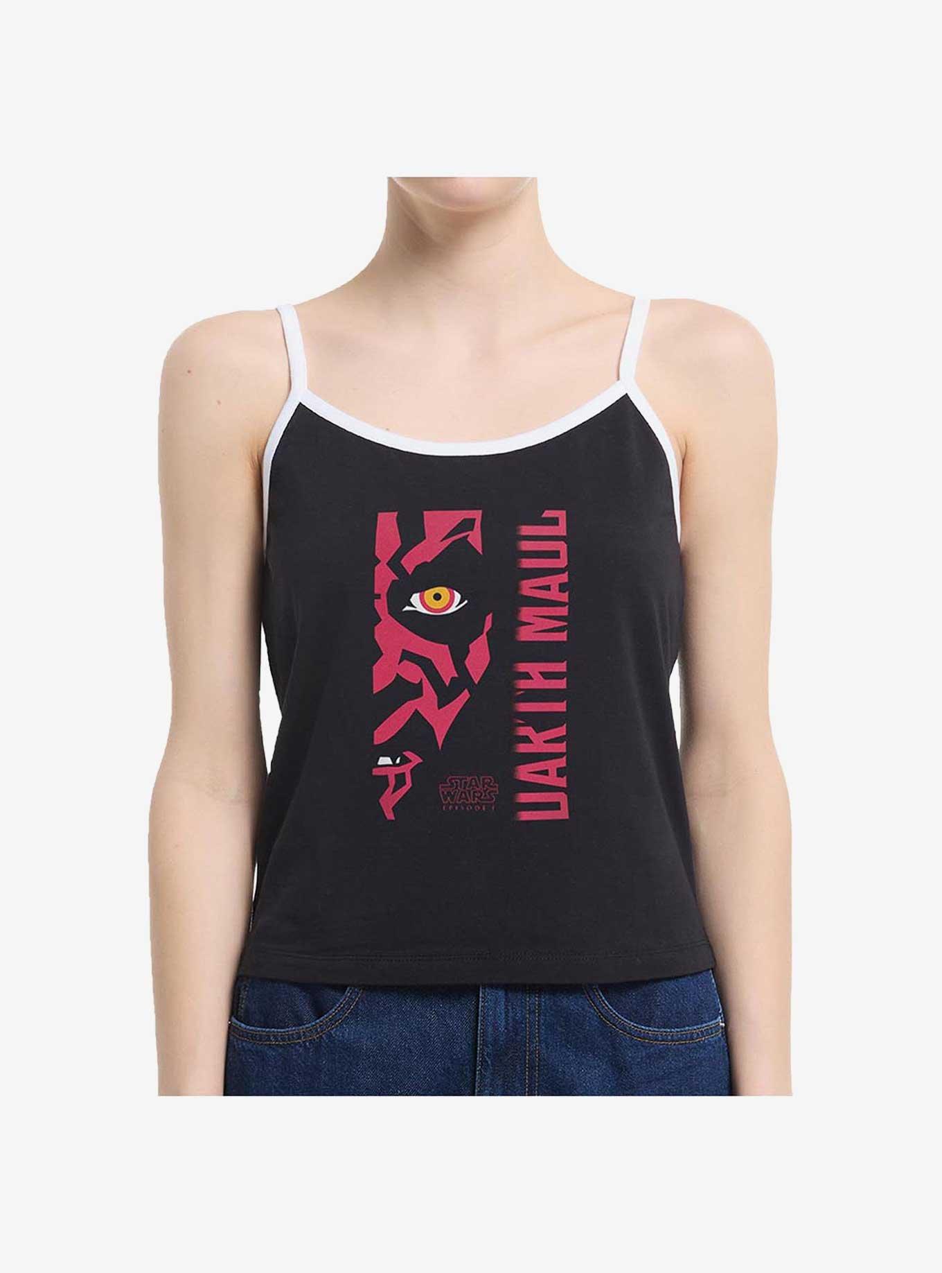 Star Wars Darth Maul Profile Girls Cami, BLACK, hi-res