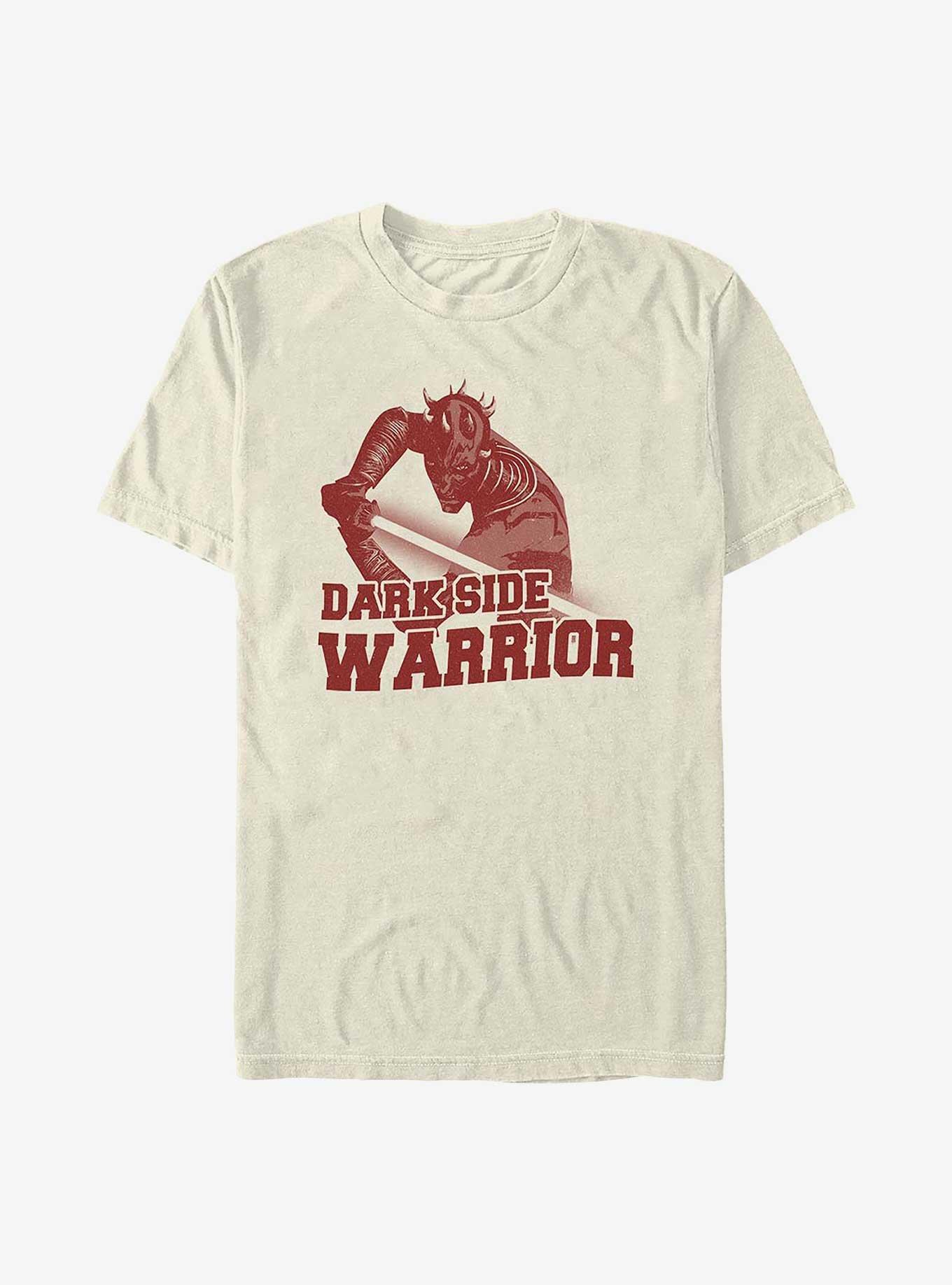 Star Wars: The Clone Wars Dark Side Warrior Garment-Dyed T-Shirt, IVORY, hi-res